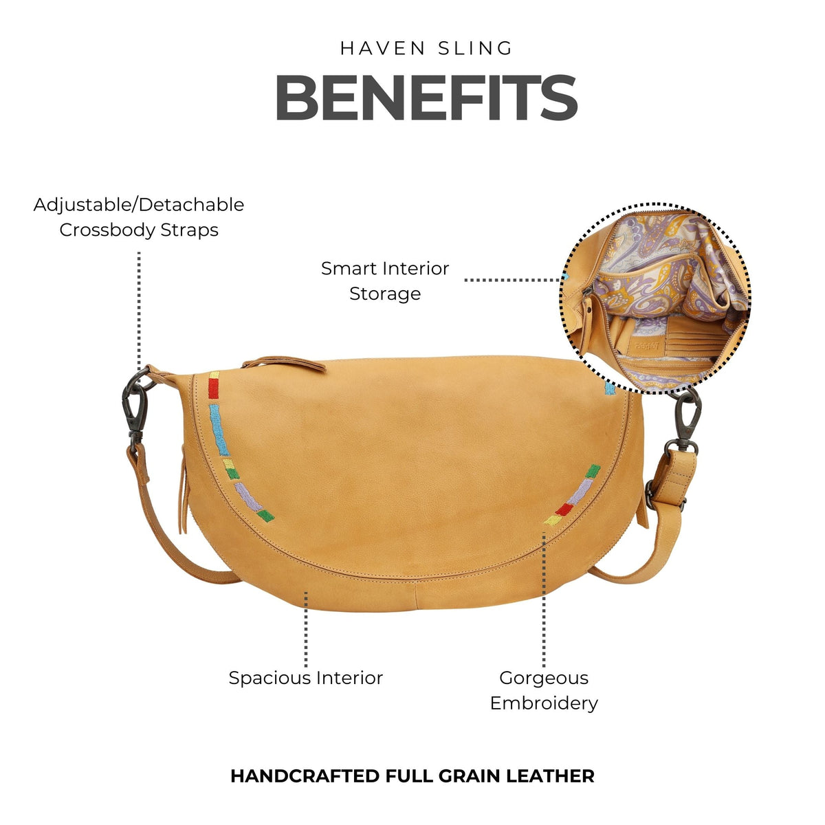 Haven Leather Sling Bag