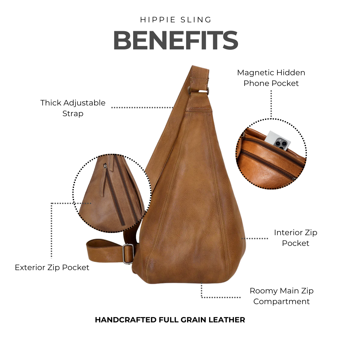 Hippie Leather Sling Bag