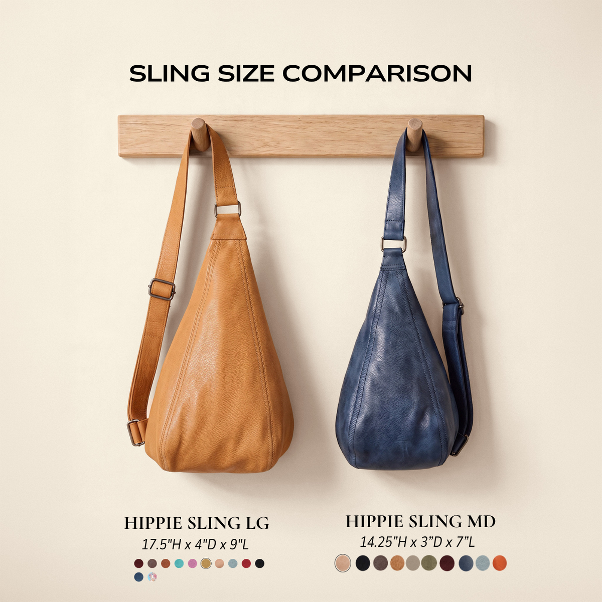 Hippie Leather Sling Bag (Sm)