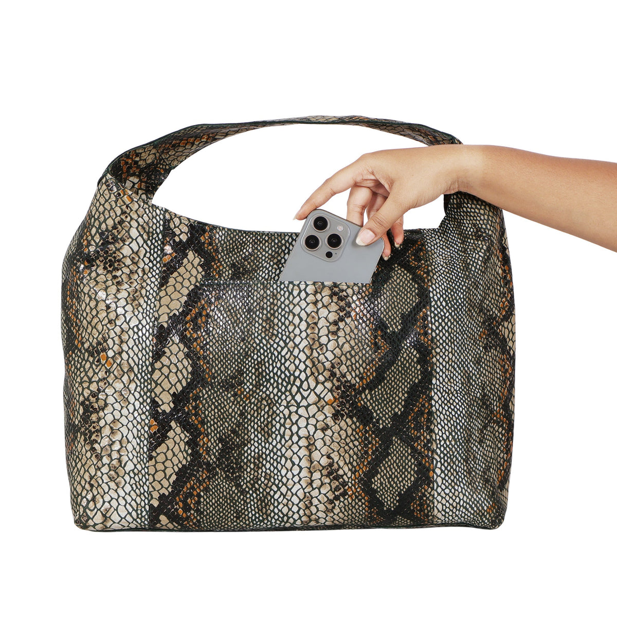 Petite Lindsey Leather Shoulder Bag