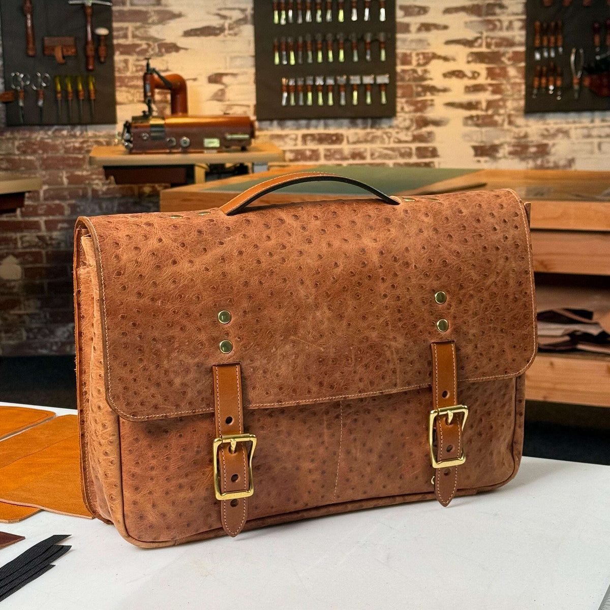 Classic Satchel Leather Bag Pattern (Printable PDF)