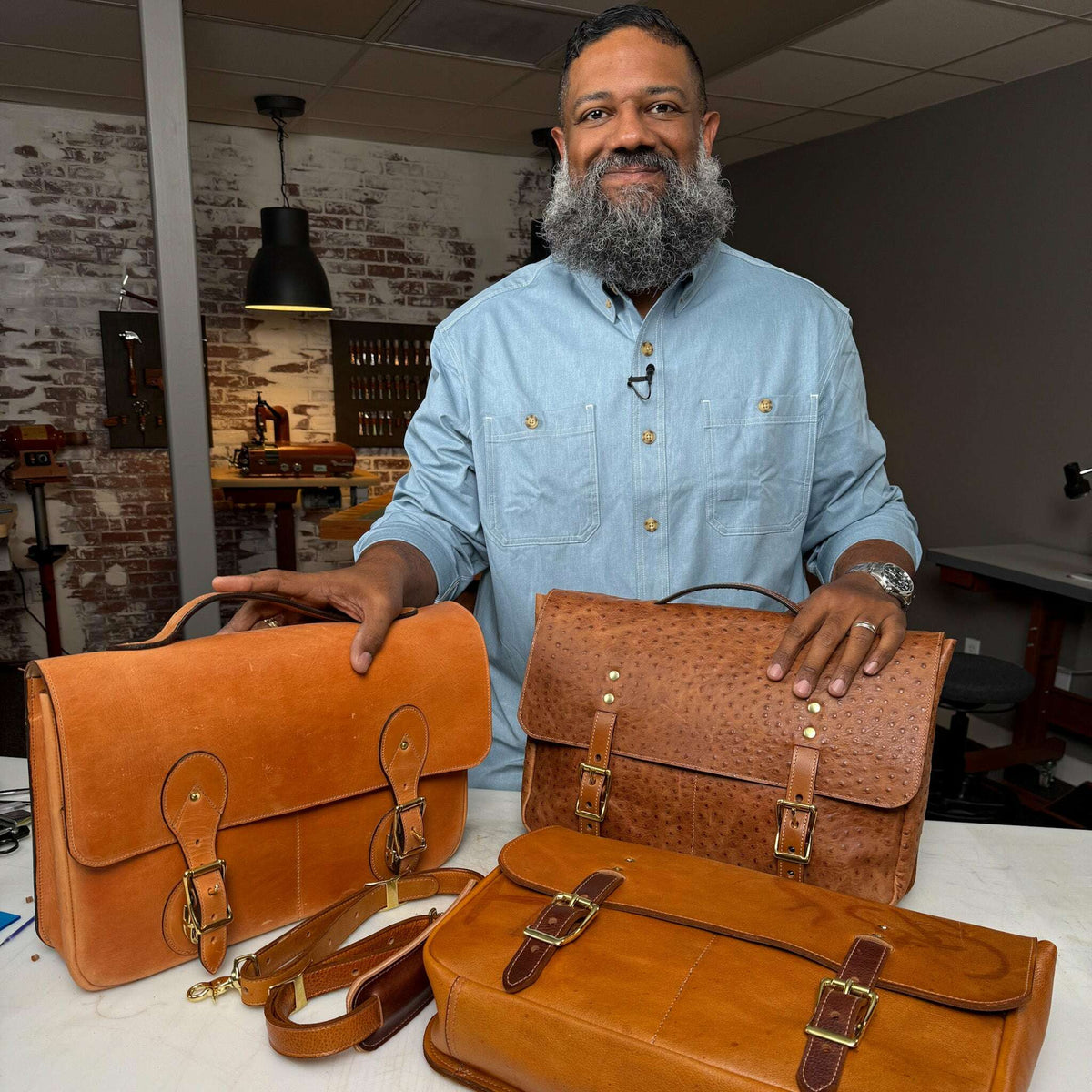 Classic Satchel Leather Bag Pattern (Printable PDF)