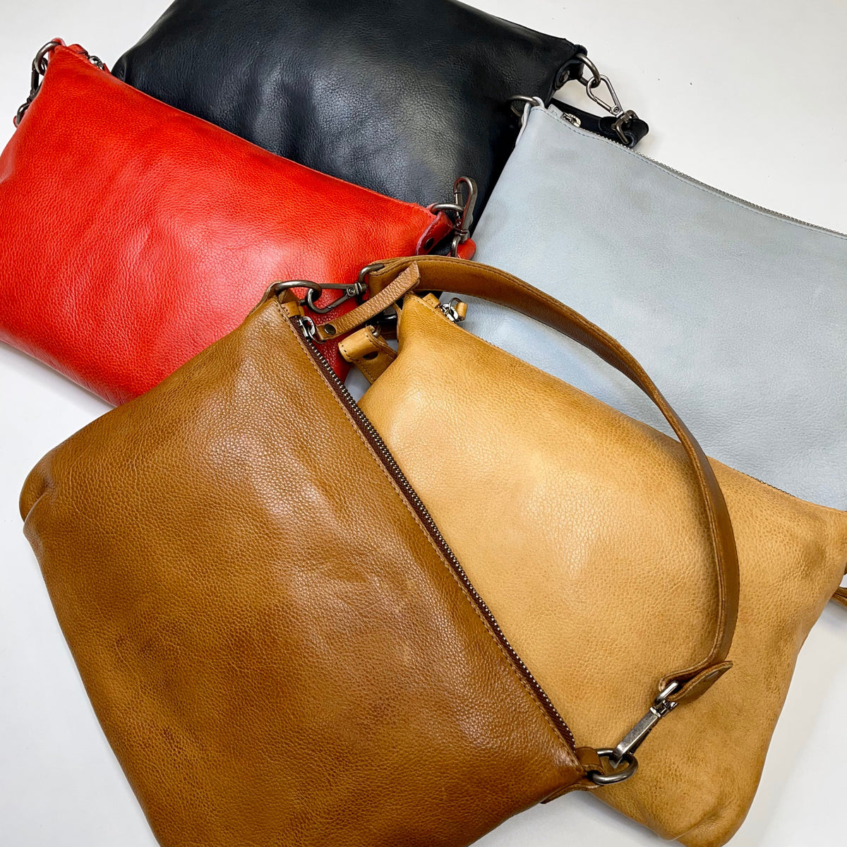 Stevie Leather Crossbody Bag
