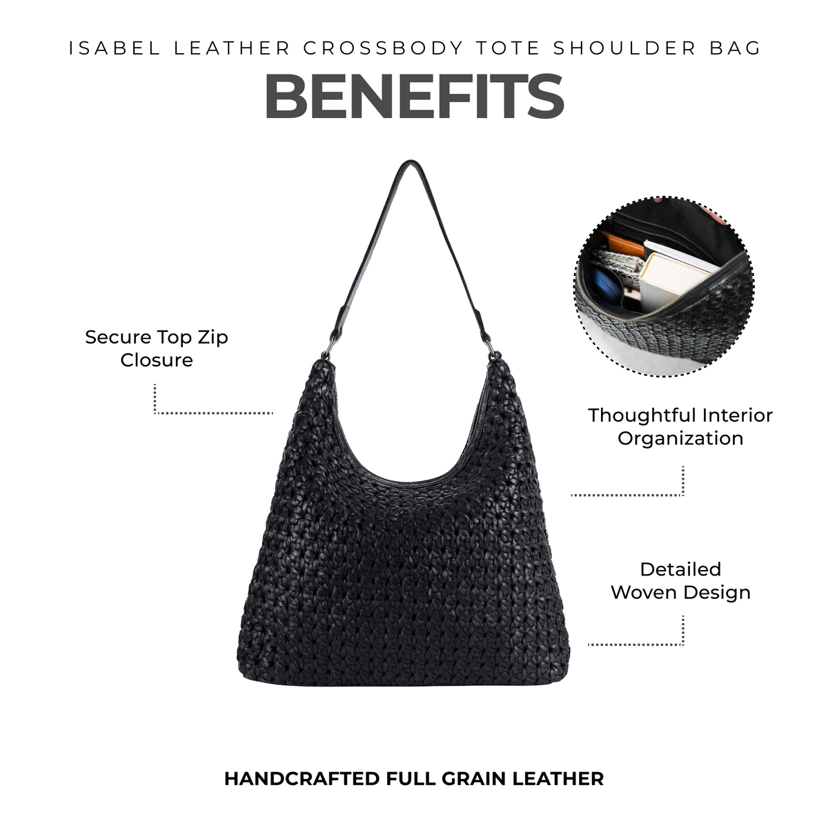 Isabel Leather Shoulder Bag