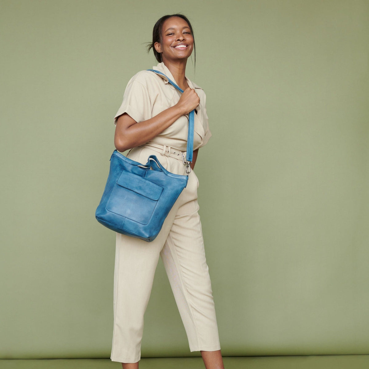 Bianca Leather Crossbody Bag