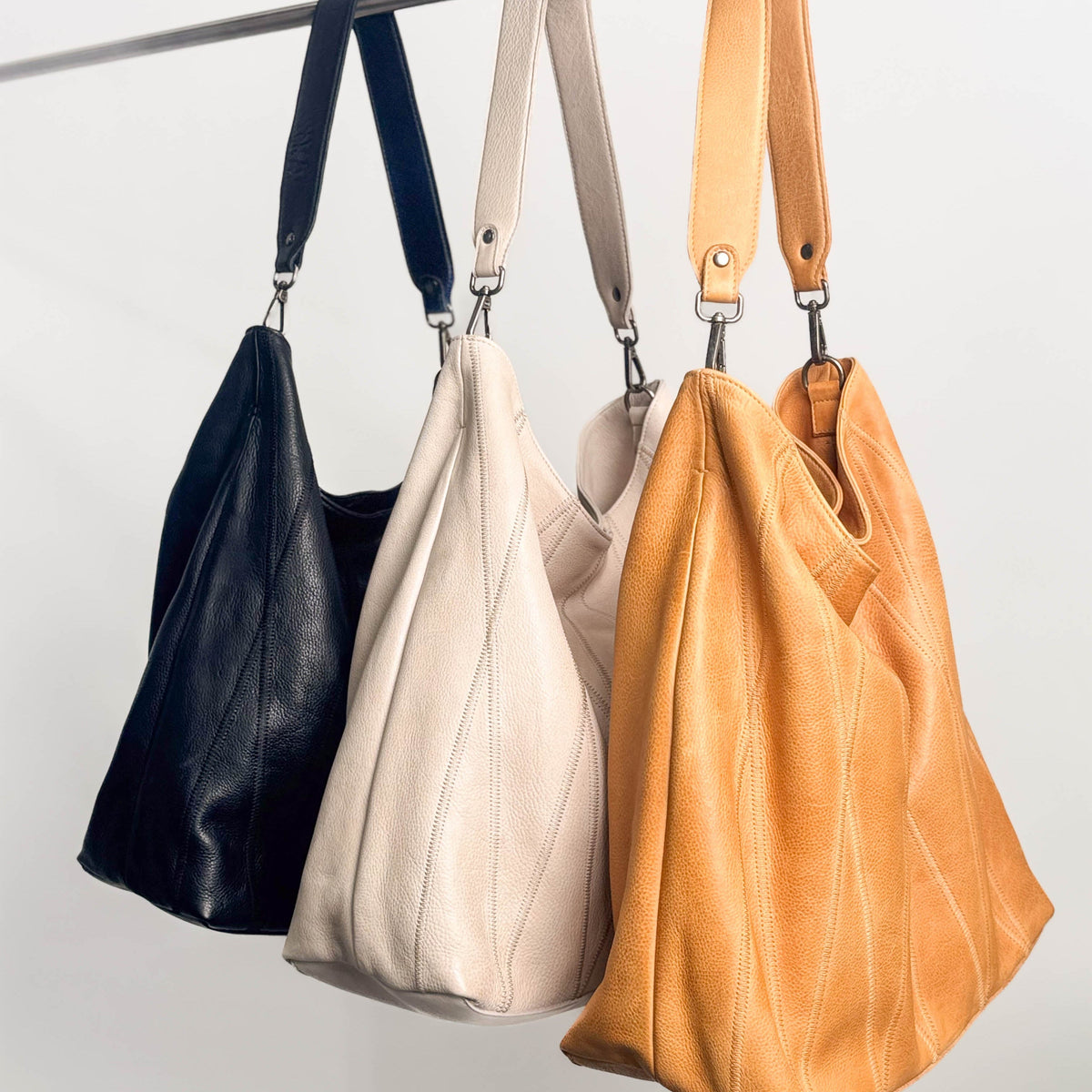 Bree Diamond Leather Shoulder Bag
