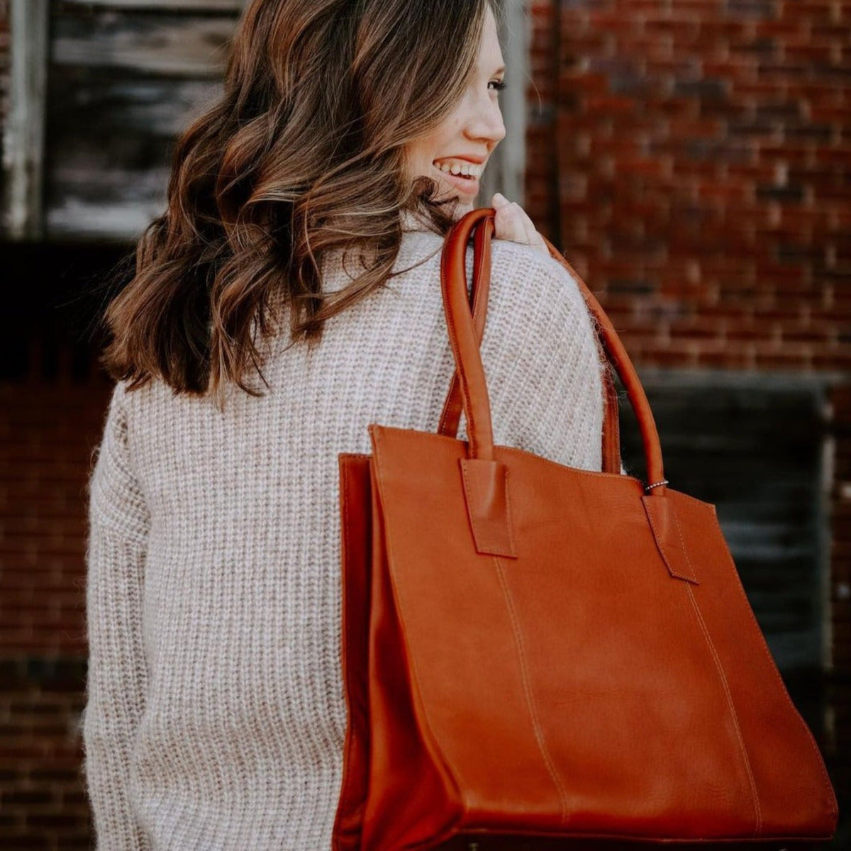 Festival Leather Tote Bag