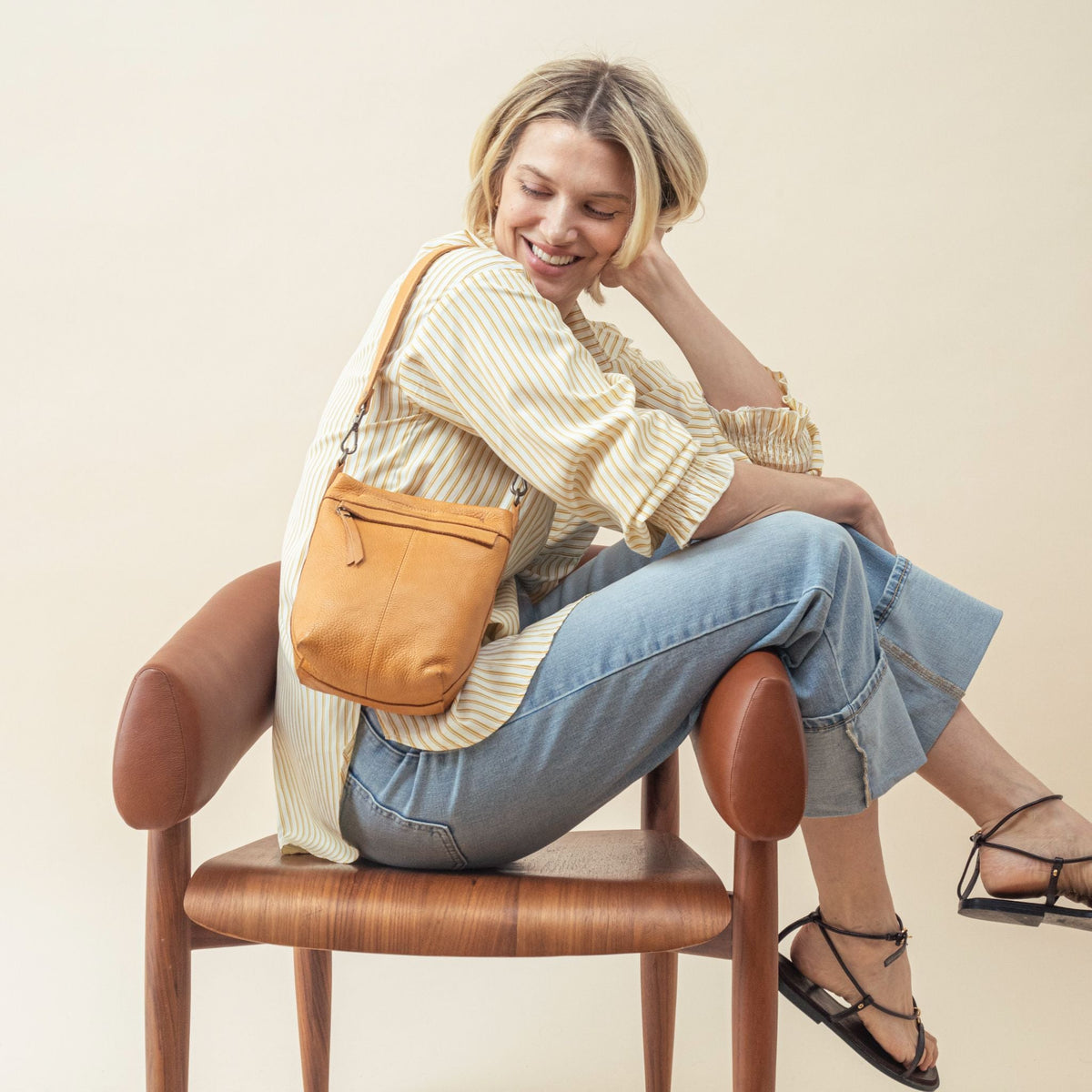 Fran Leather Crossbody