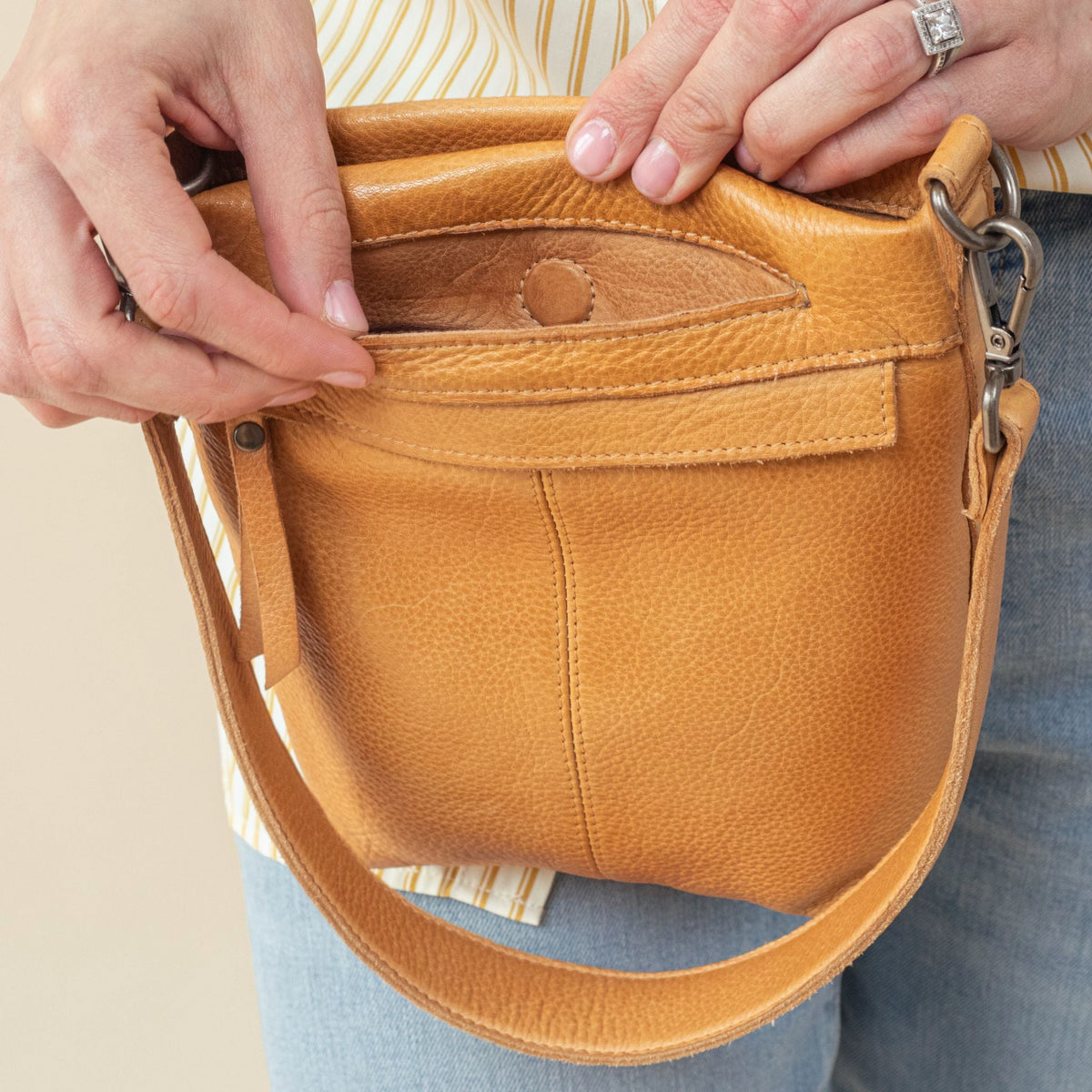 Fran Leather Crossbody