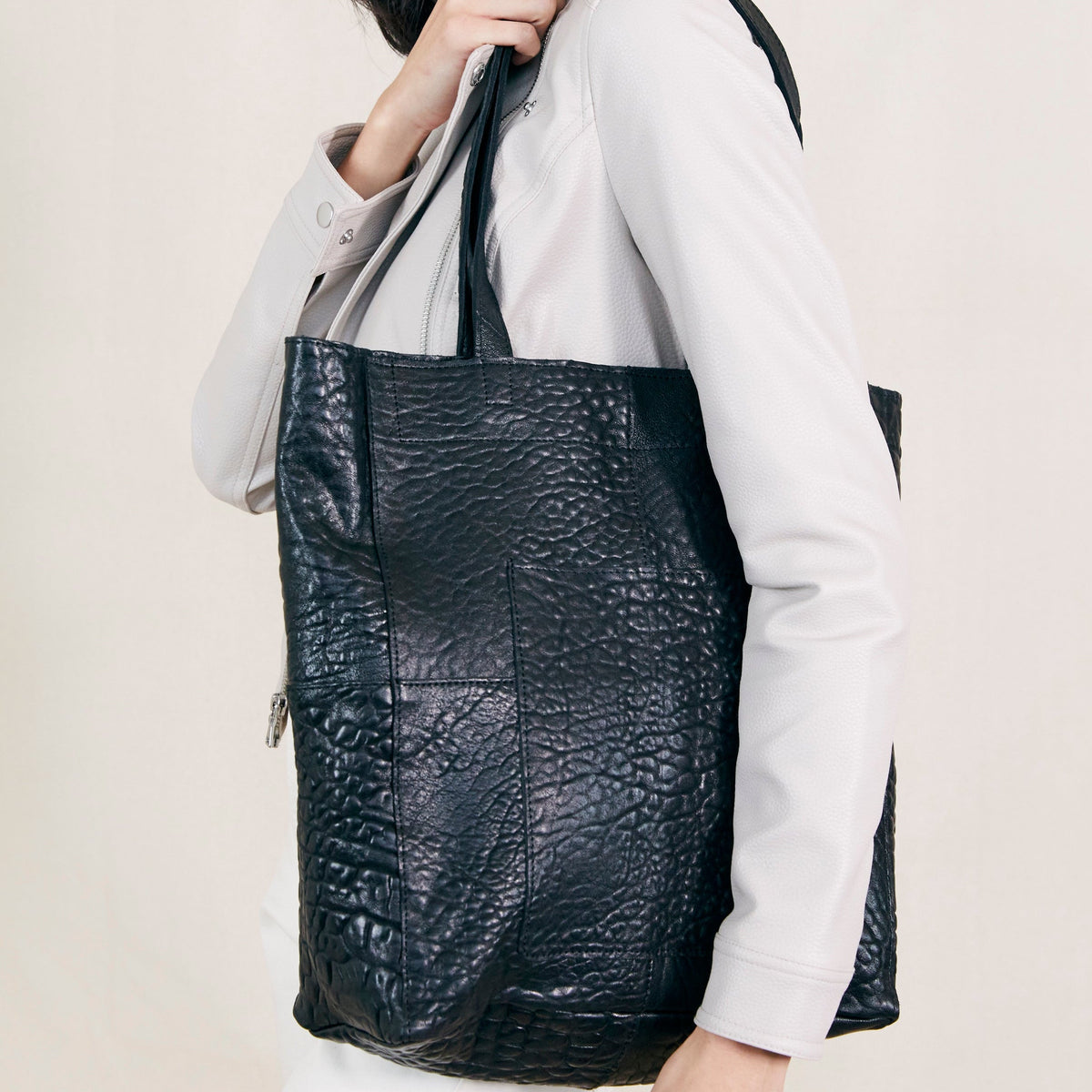 Margie Leather Tote Bag