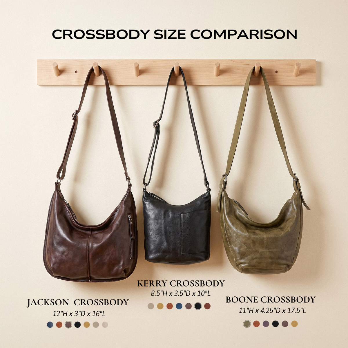 Jackson Leather Crossbody Bag
