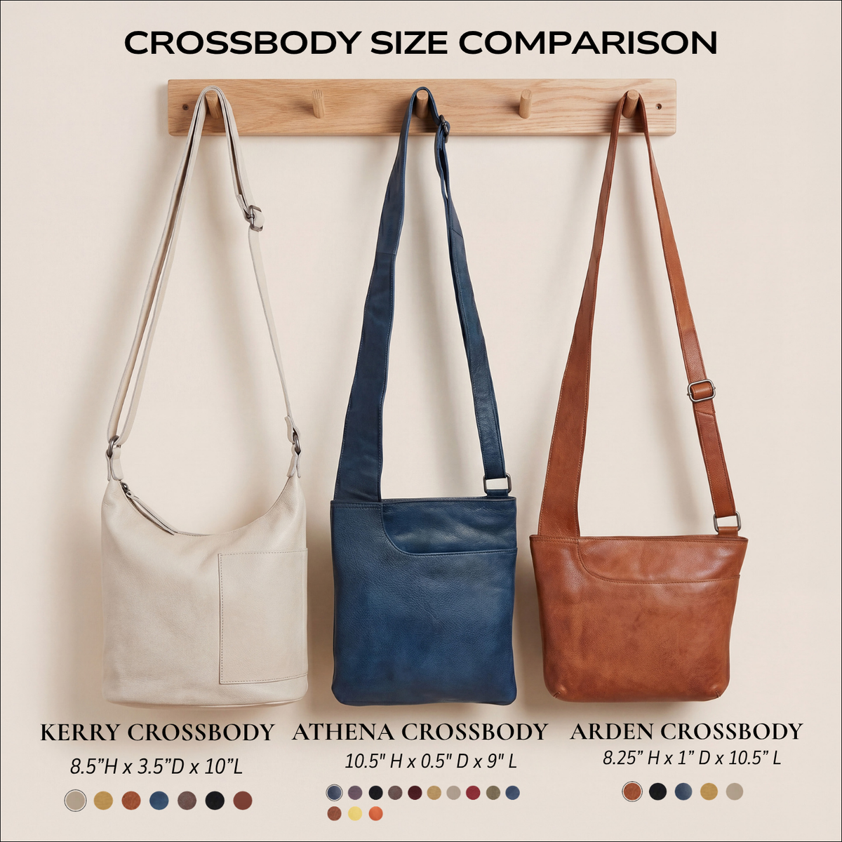 Athena Leather Crossbody Bag