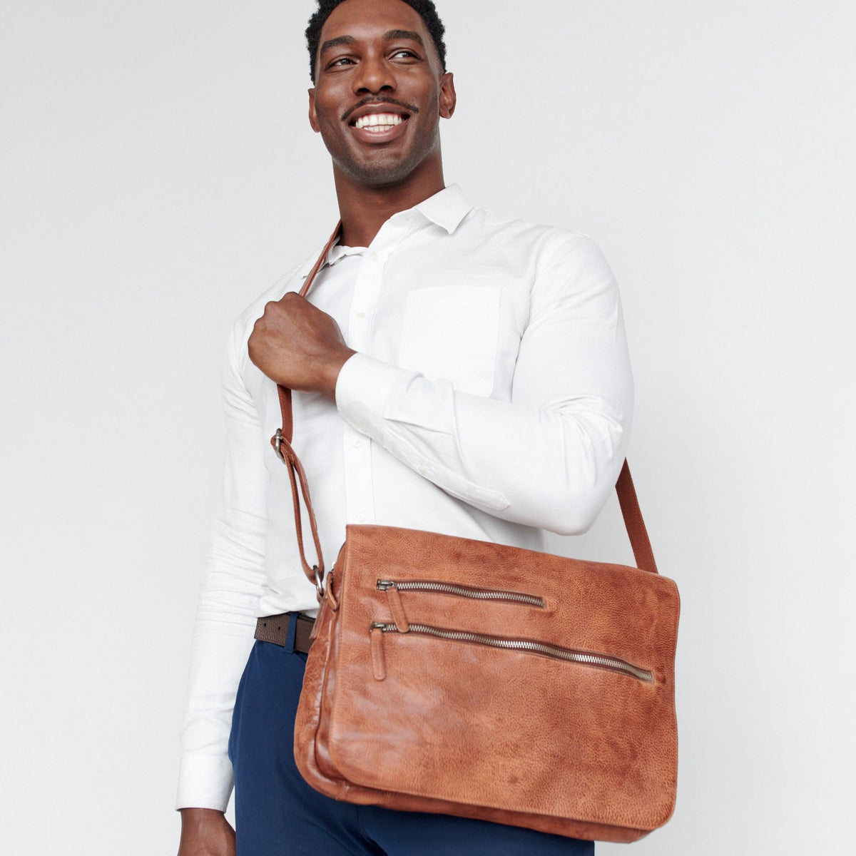 Spring St. Leather Messenger Bag