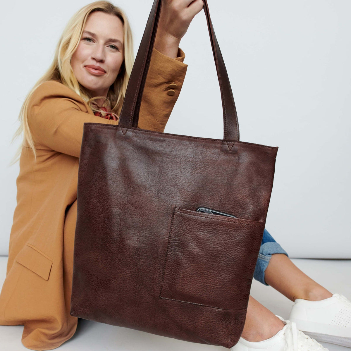 Leon Leather Tote Bag
