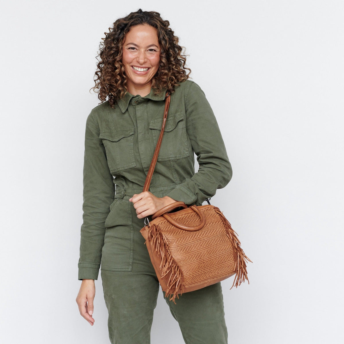 Grit Leather Crossbody Bag