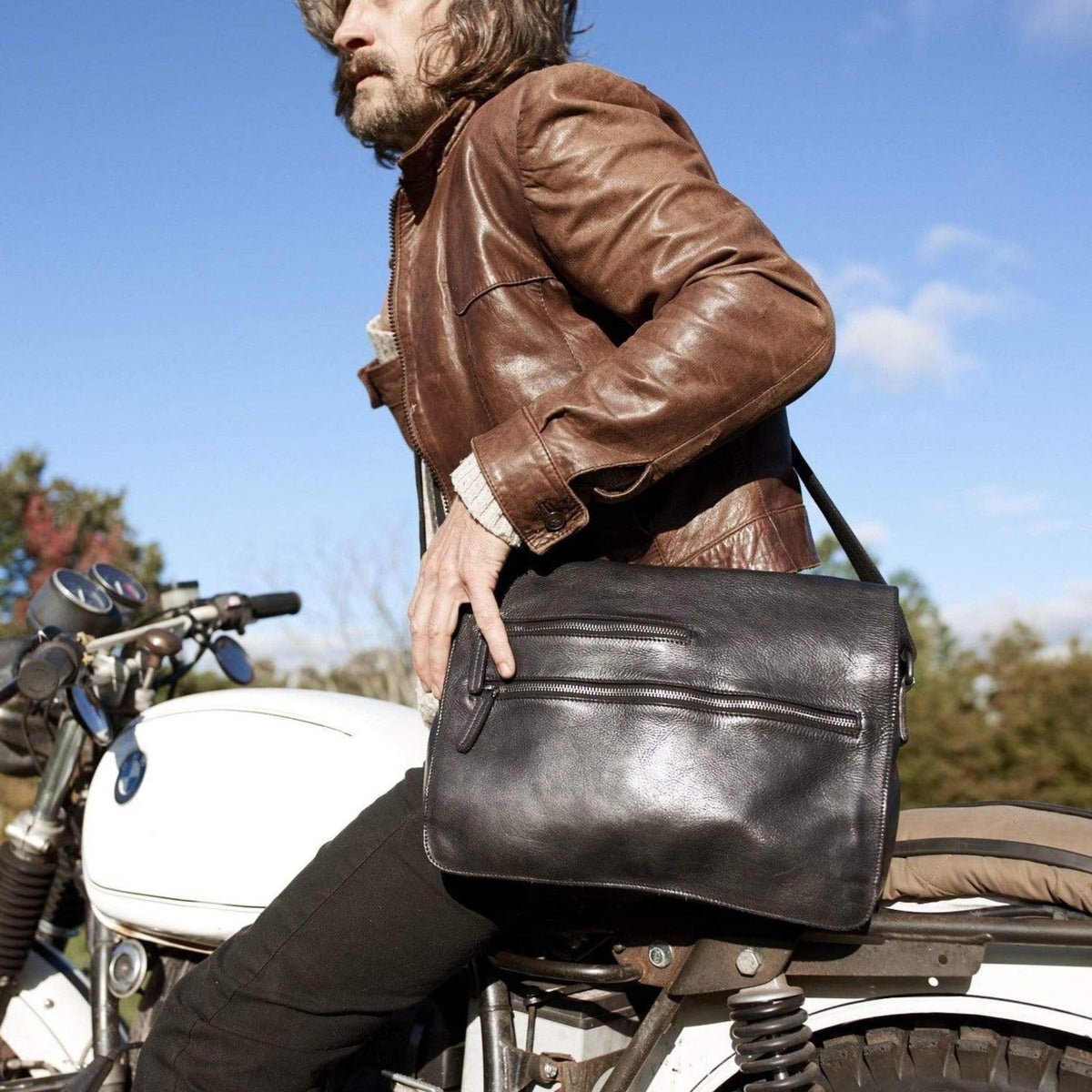Spring St. Leather Messenger Bag