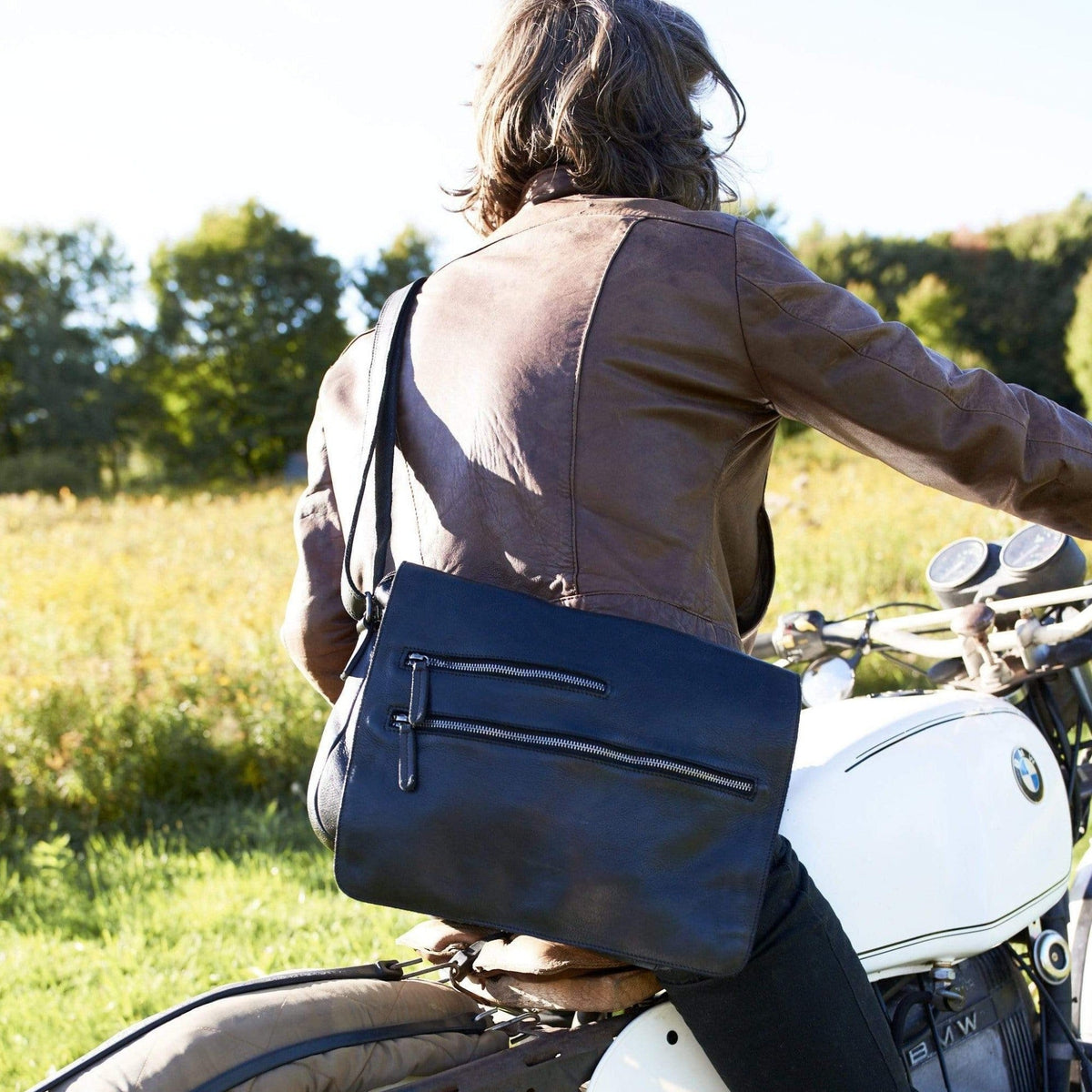 Spring St. Leather Messenger Bag