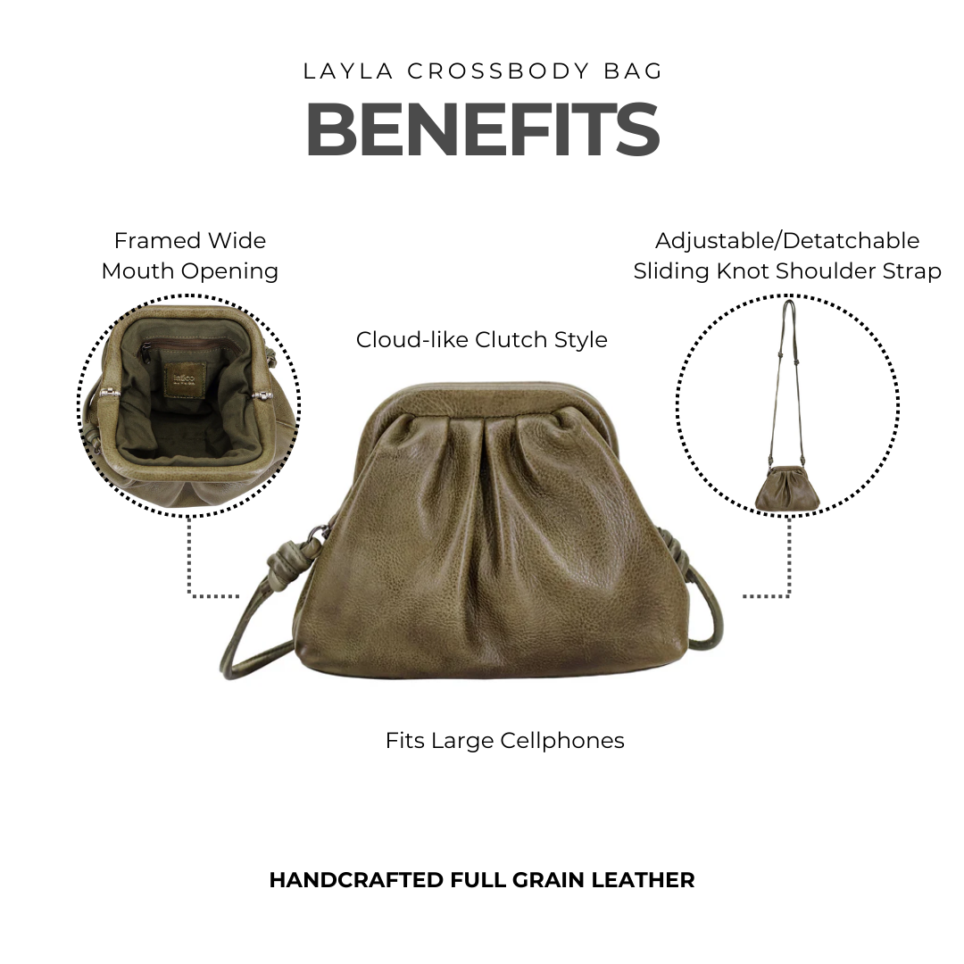 Layla Leather Crossbody Bag