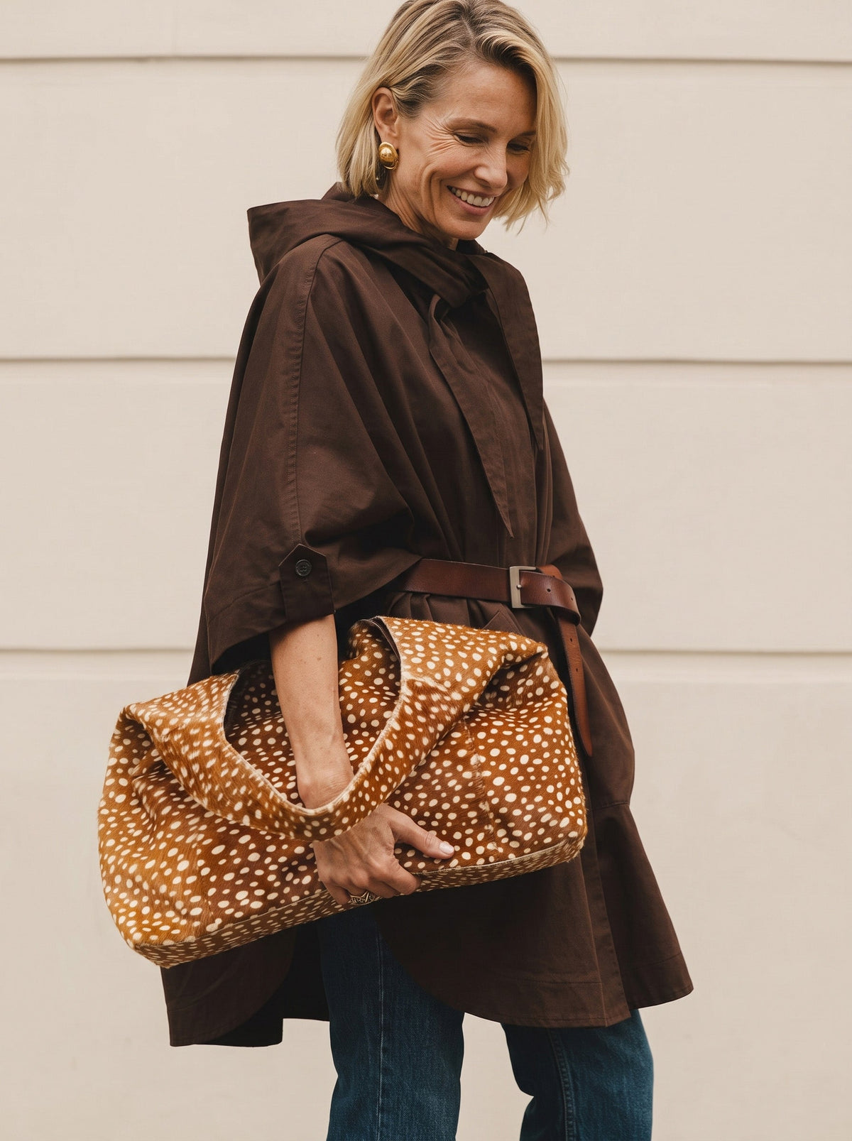 Lindsey Hair On Leather Tote Bag