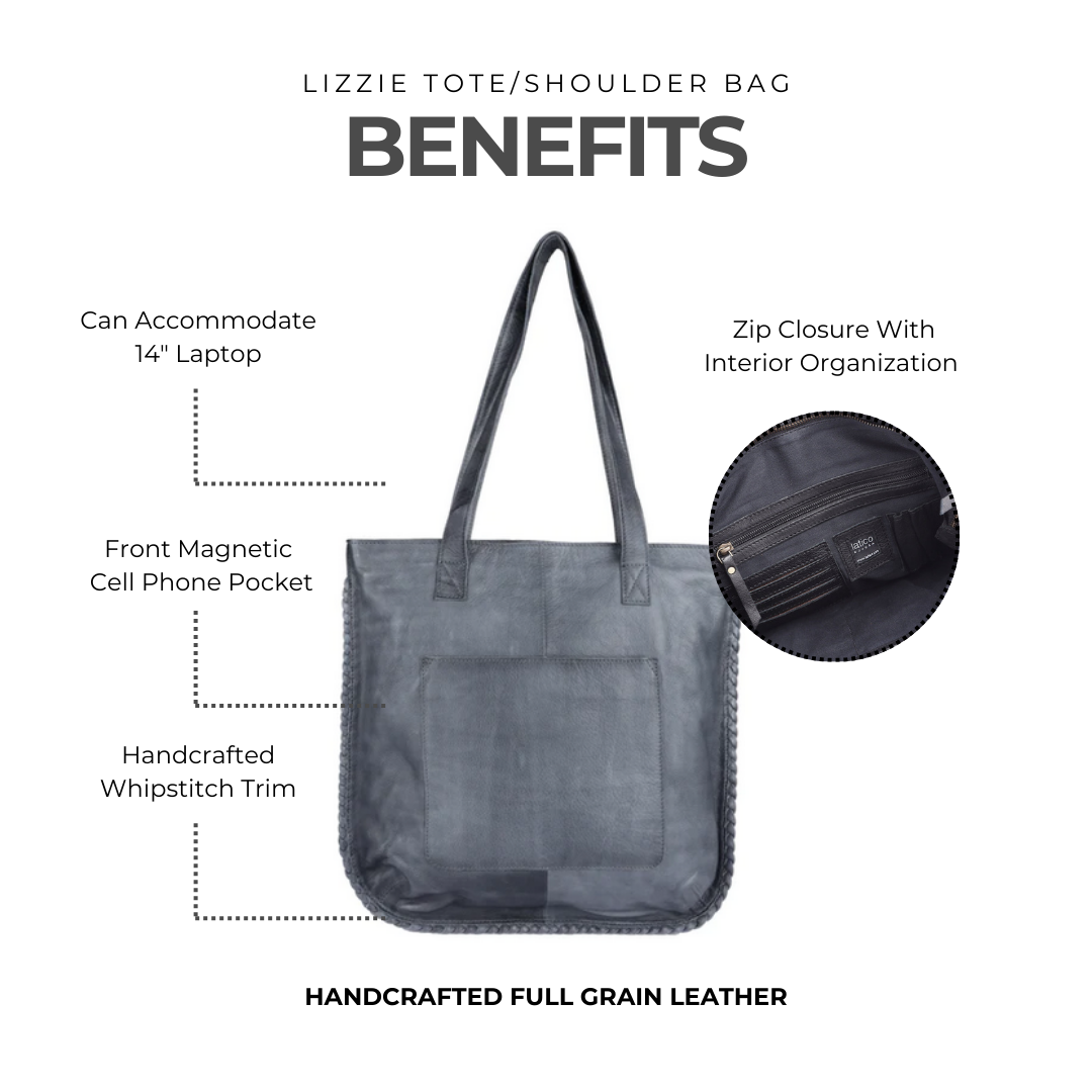 Lizzie Leather Tote Bag