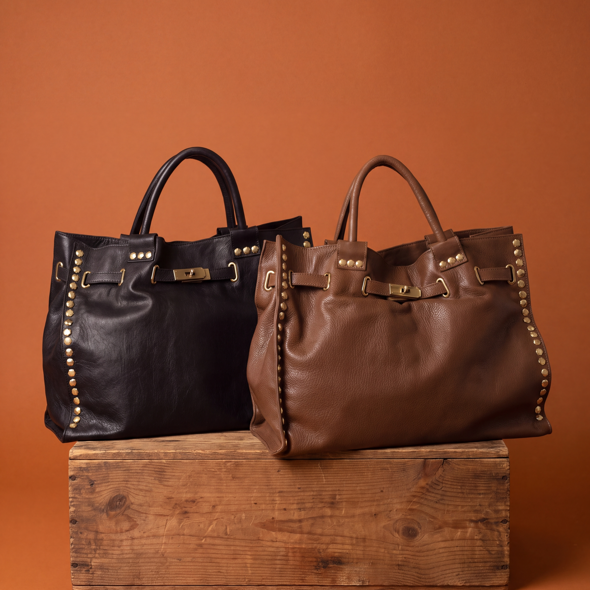 Mare Milled Leather Crossbody Bag