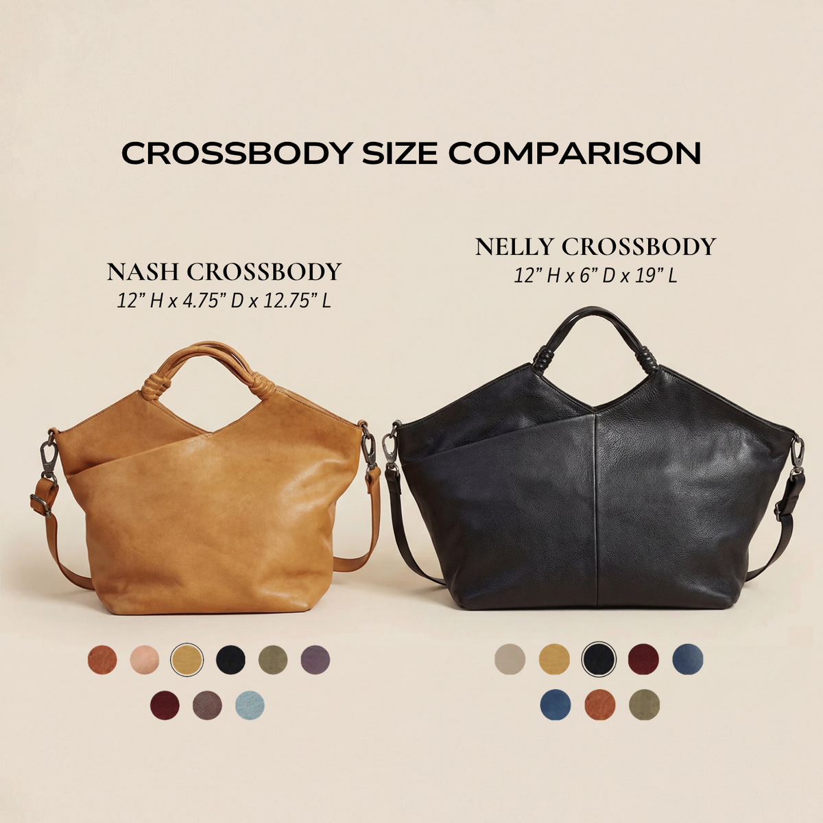 Nelly Leather Crossbody Bag