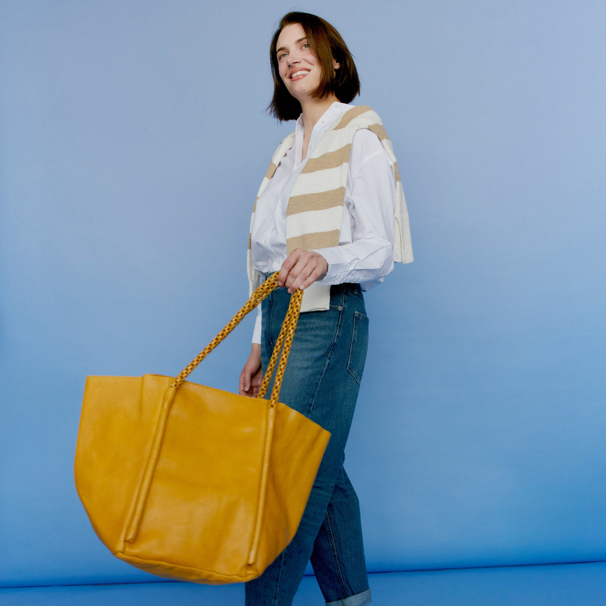 Voyage Leather Tote Bag (Lg)