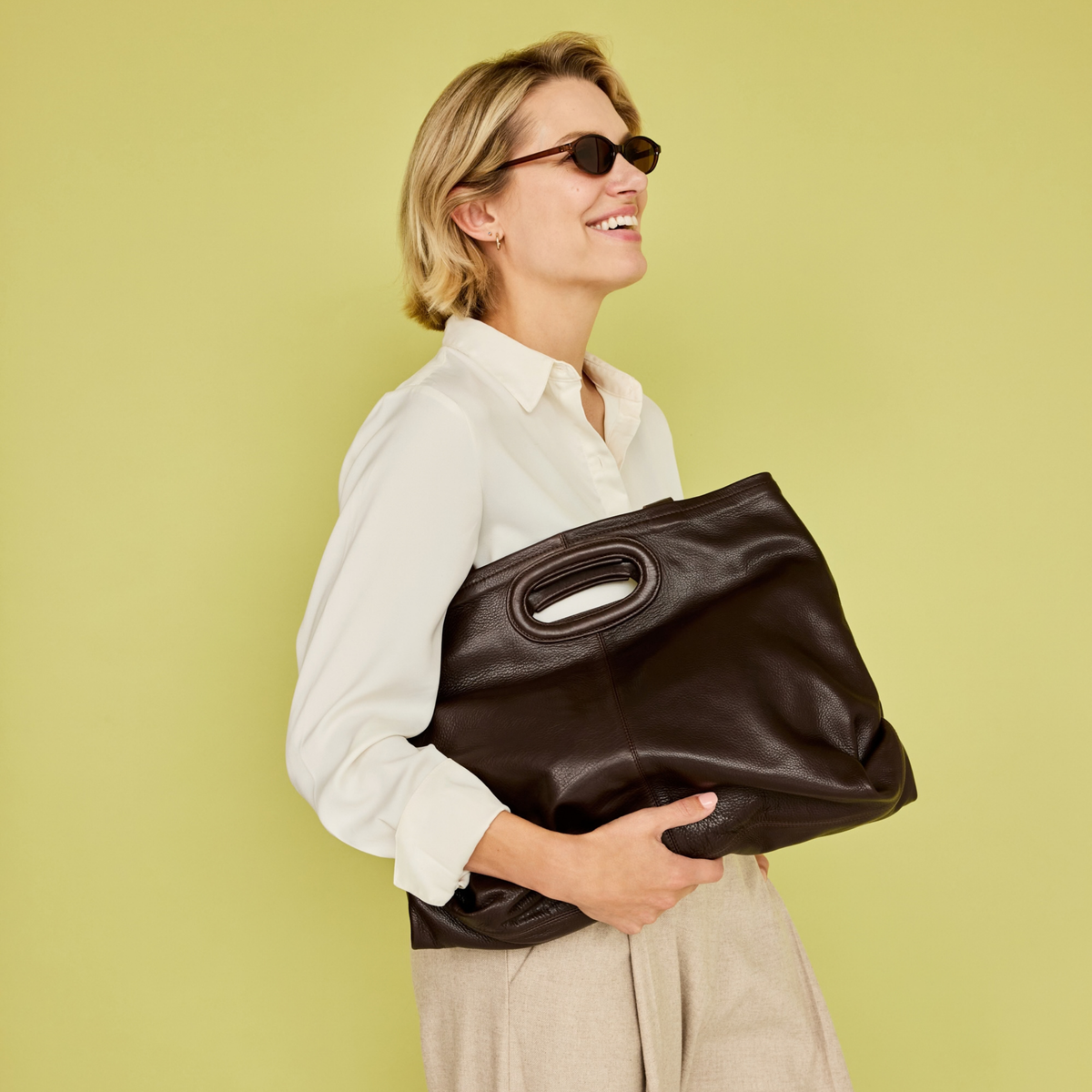 Orly Milled Leather Tote Bag