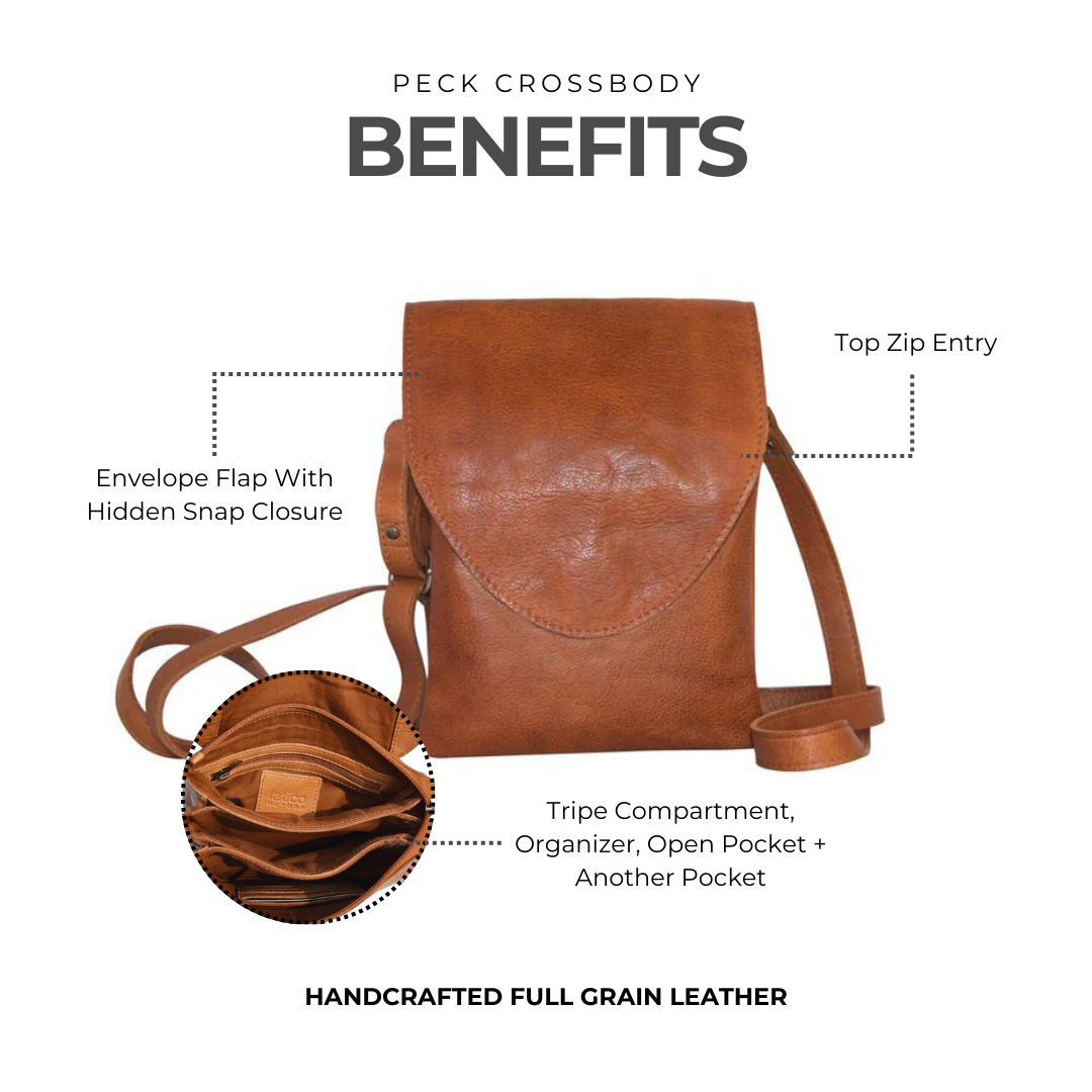 Peck Leather Crossbody Bag