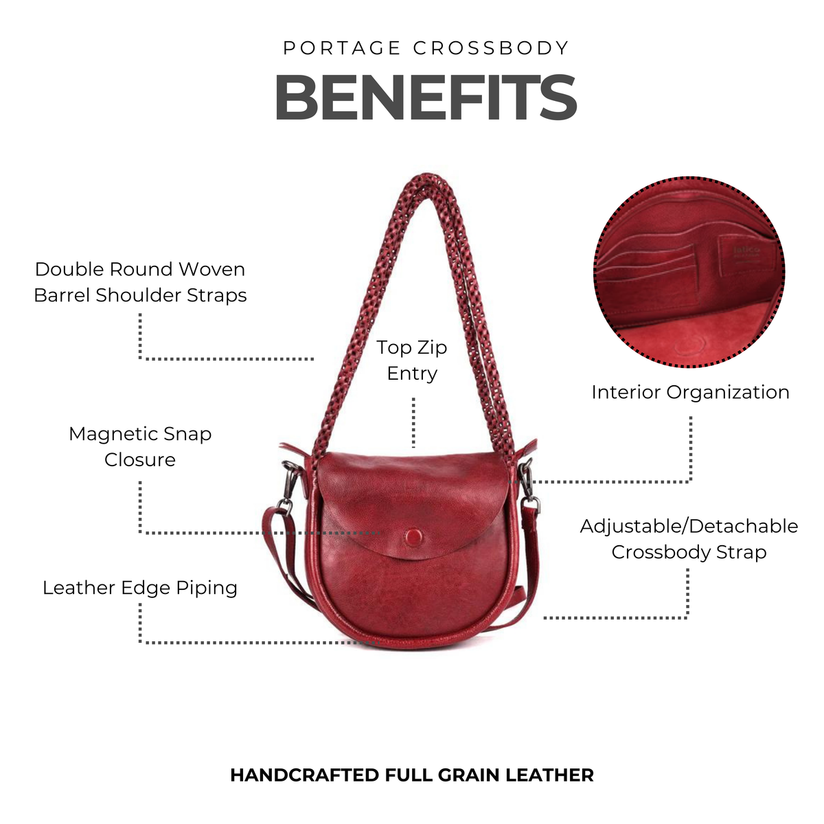 Portage Leather Crossbody Bag