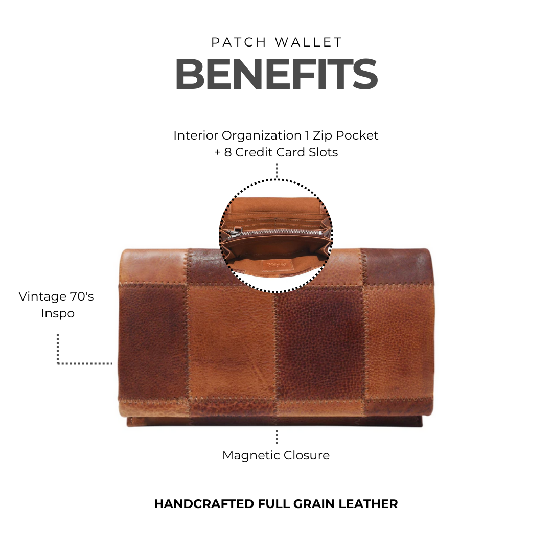 Patch Leather Wallet