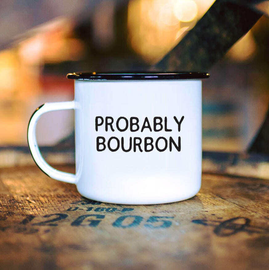 Enamel Mug - Probably Bourbon