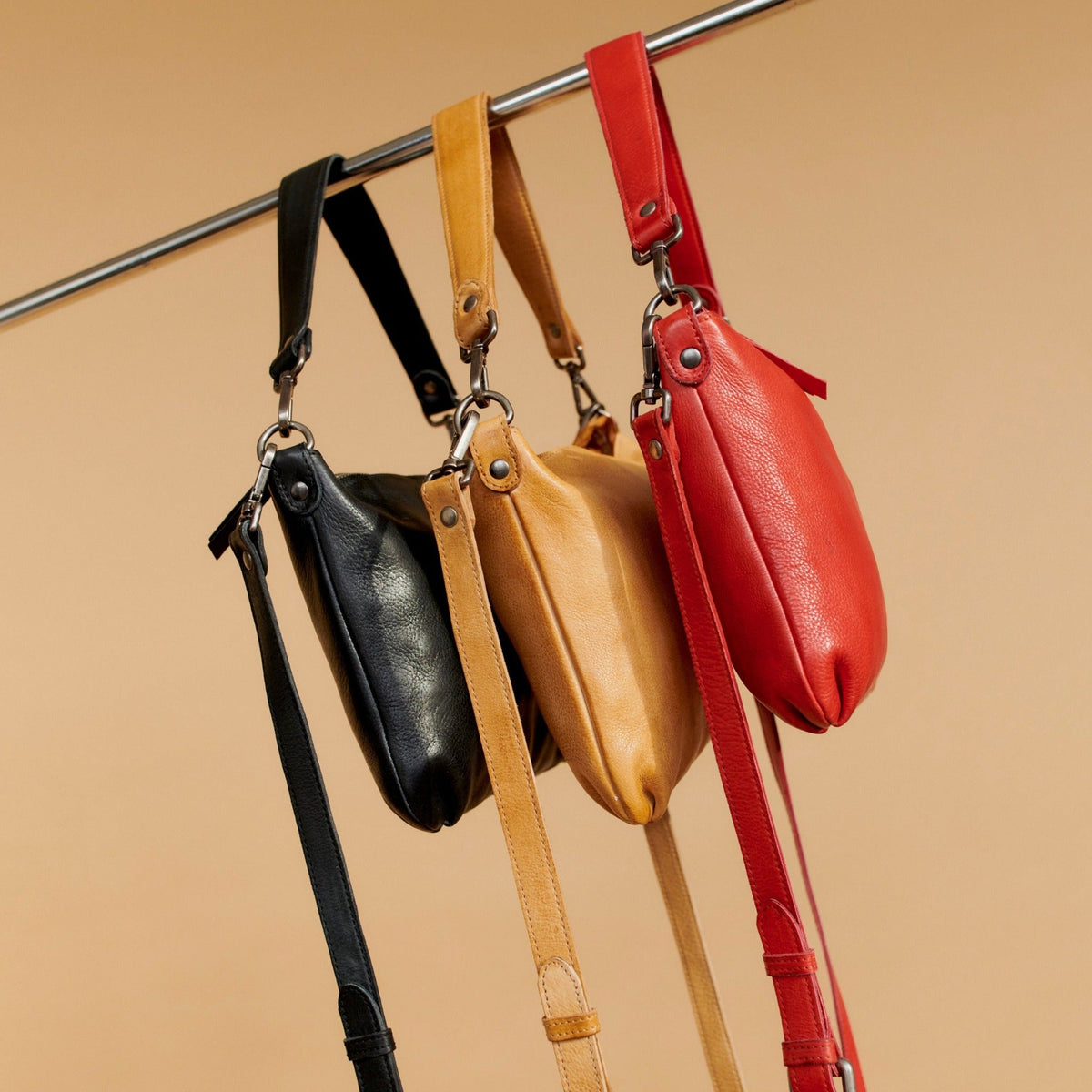 Stevie Leather Crossbody Bag