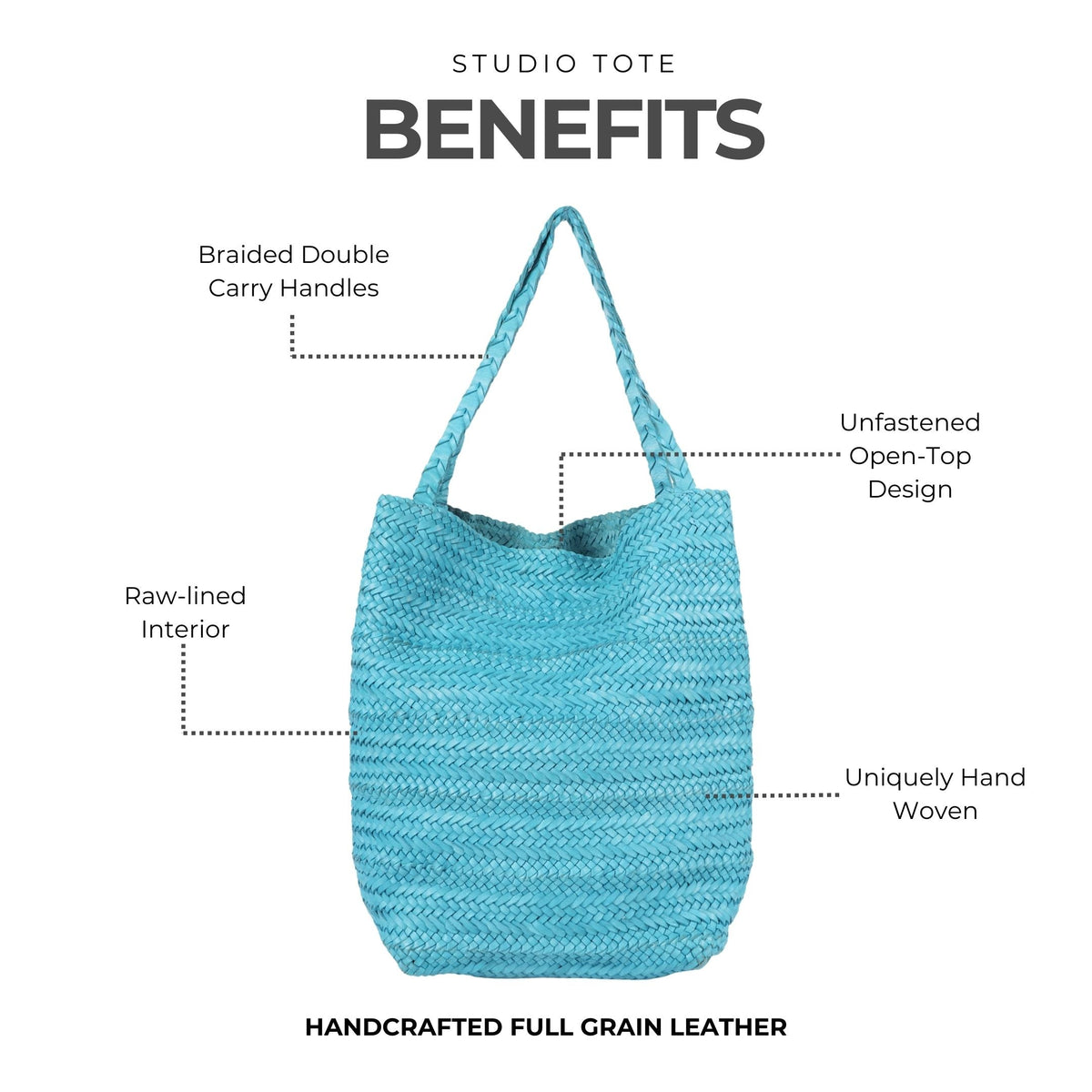 Studio Leather Tote Bag