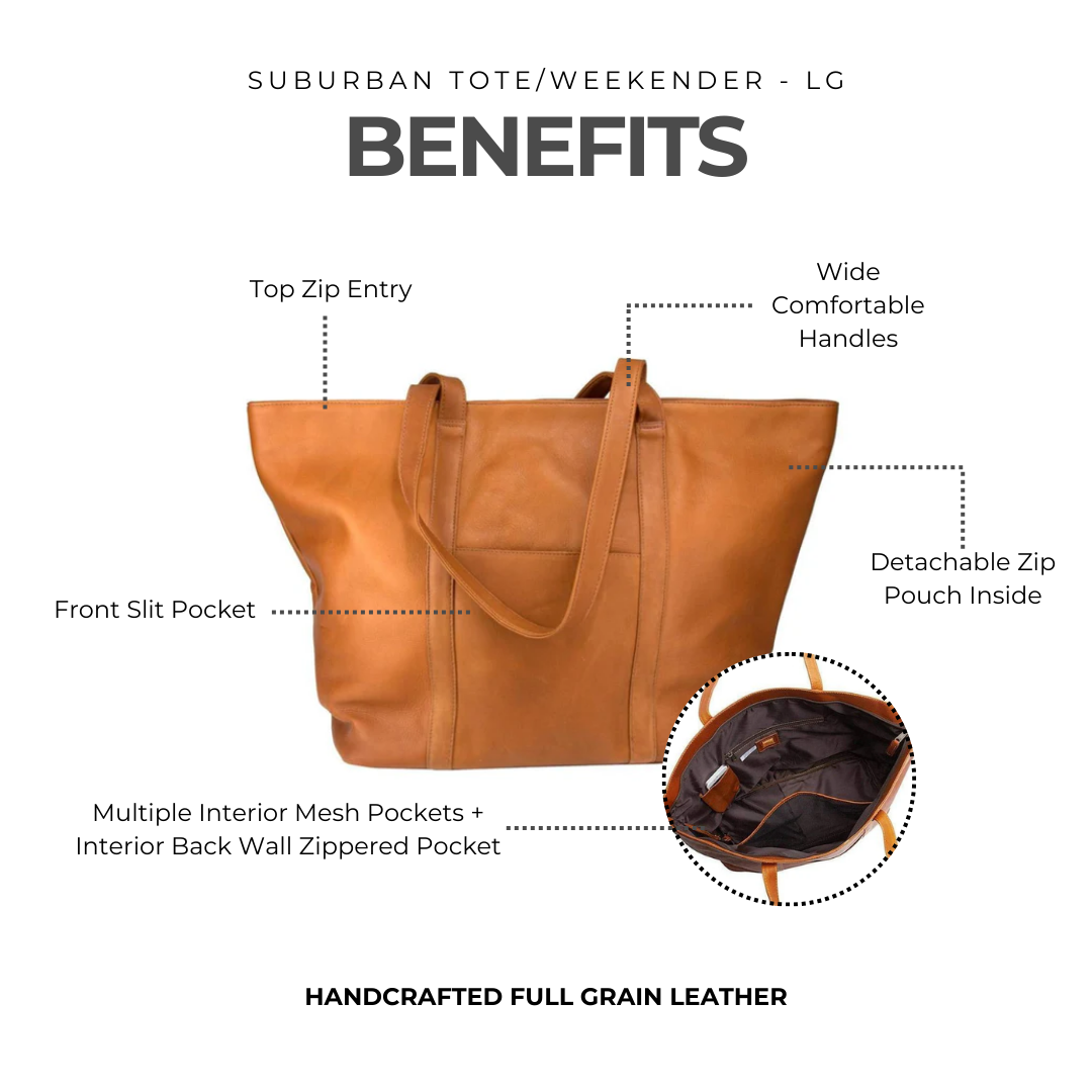 Suburban Leather Tote Bag Lg