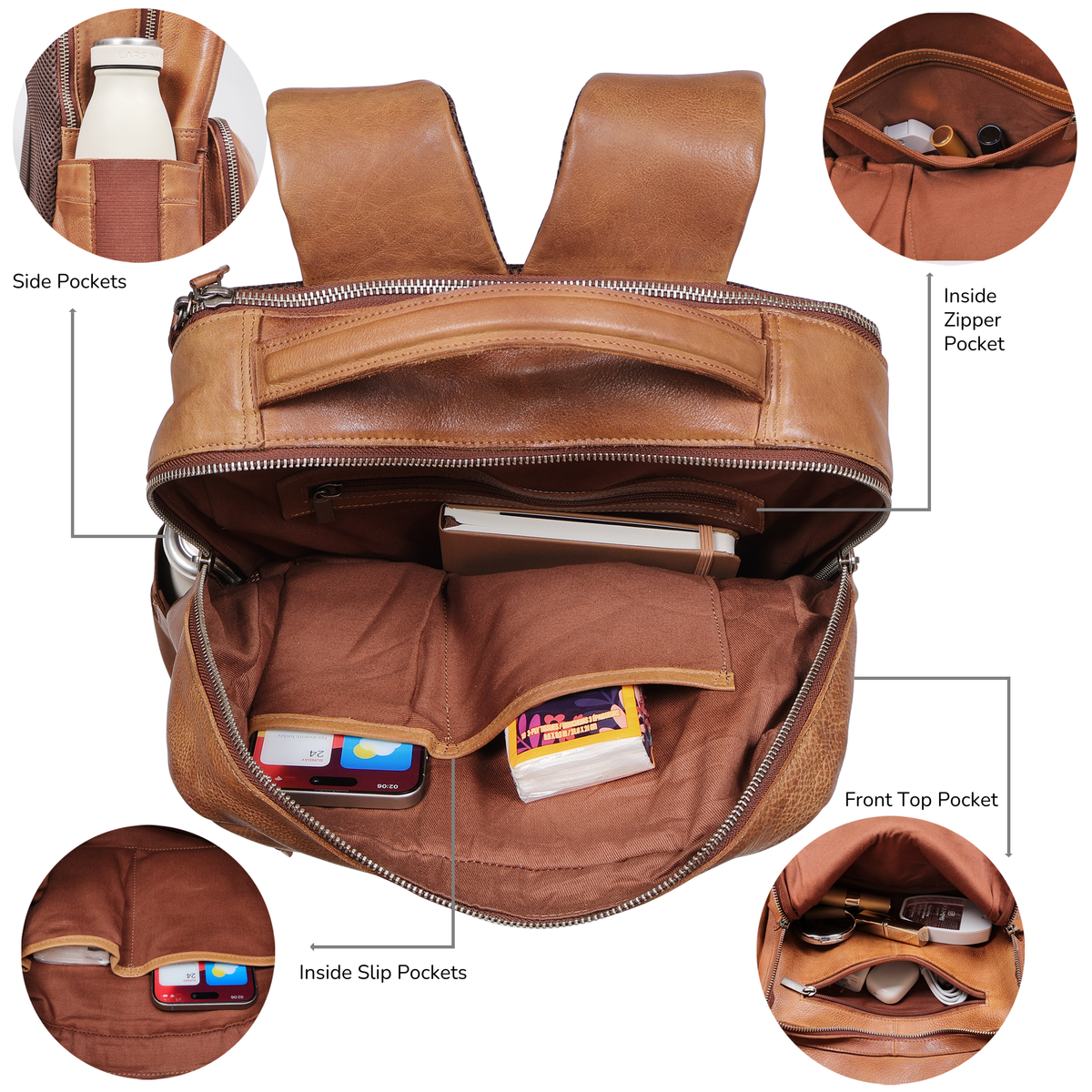 Atlas Leather Backpack