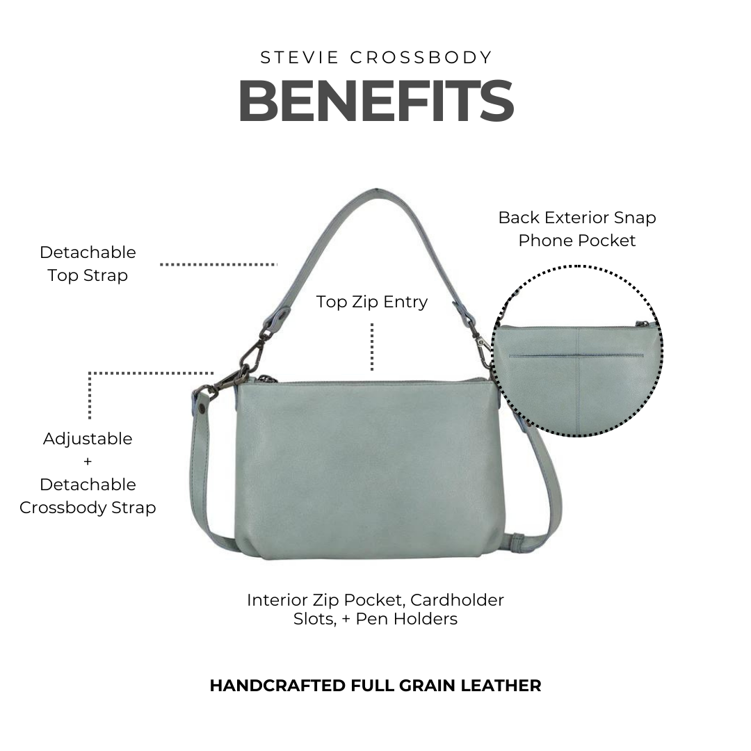 Stevie Leather Crossbody Bag