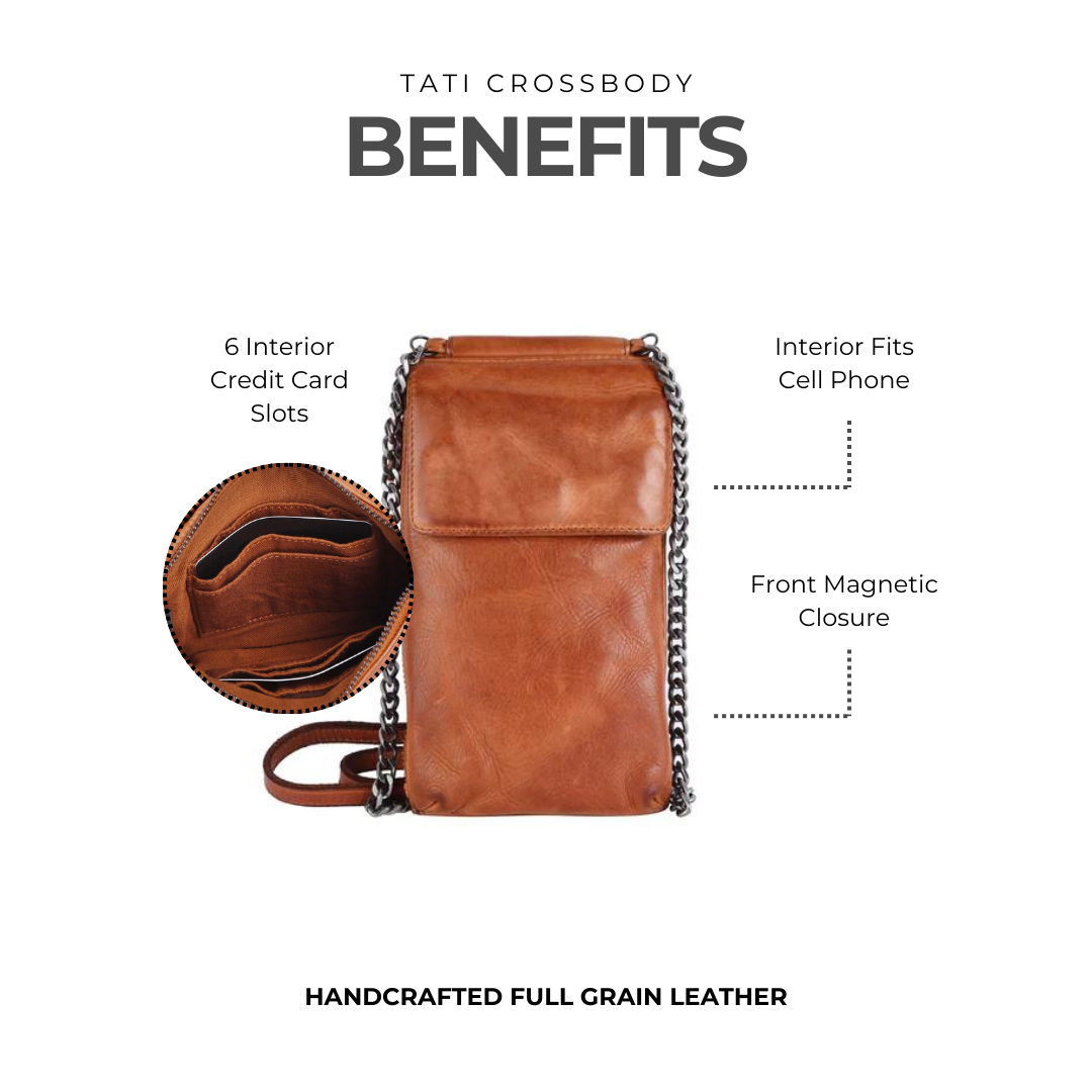 Tati Leather Crossbody Bag