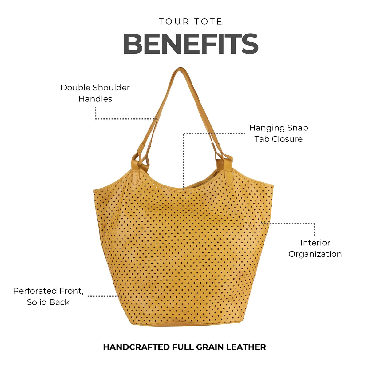 Tour Leather Tote Bag