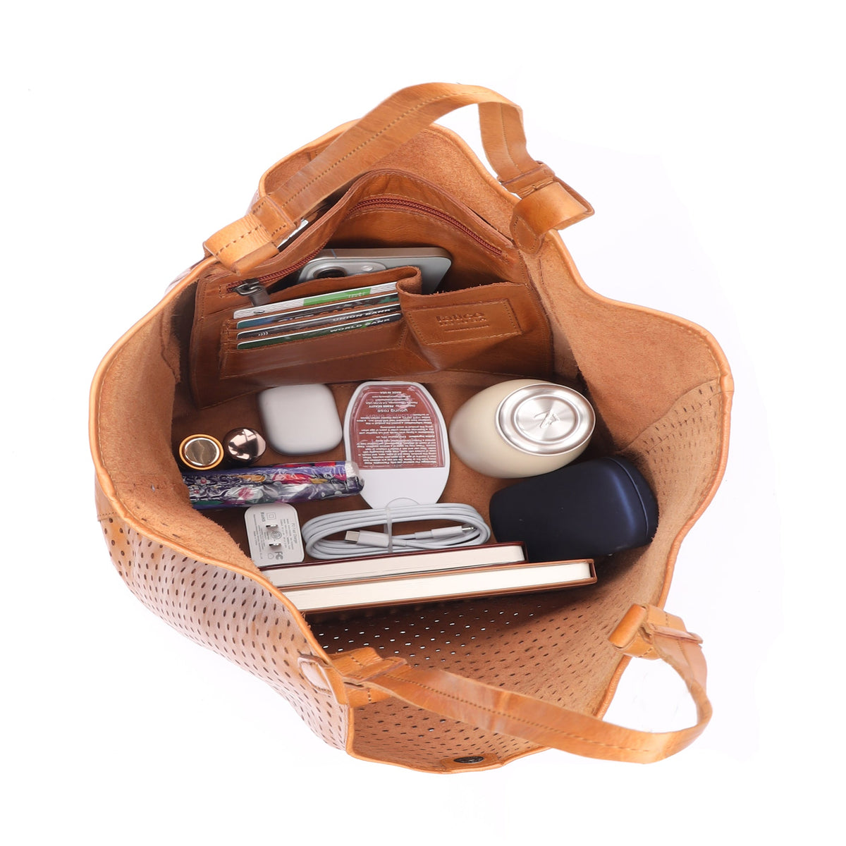 Tour Leather Tote Bag