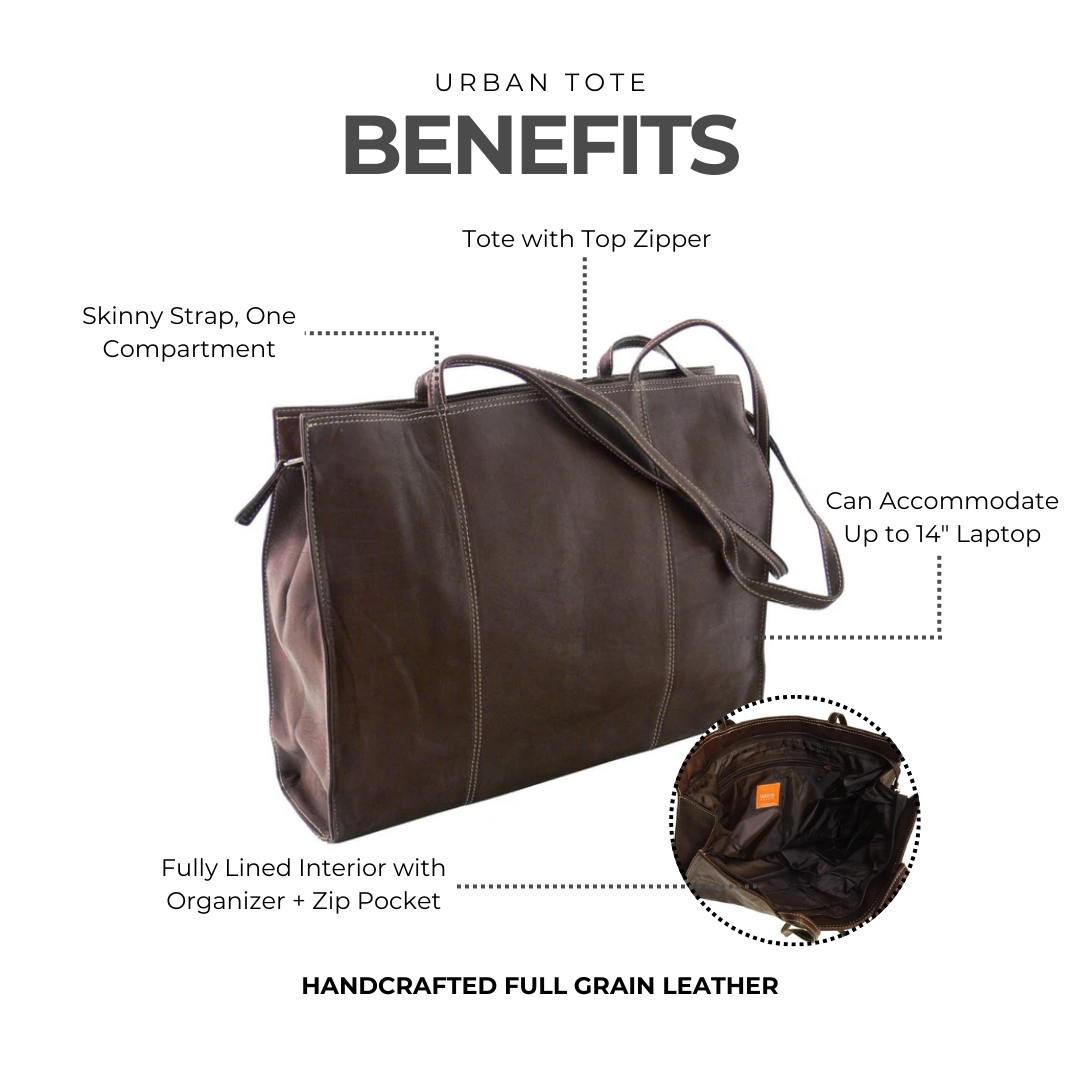 Urban Leather Tote Bag