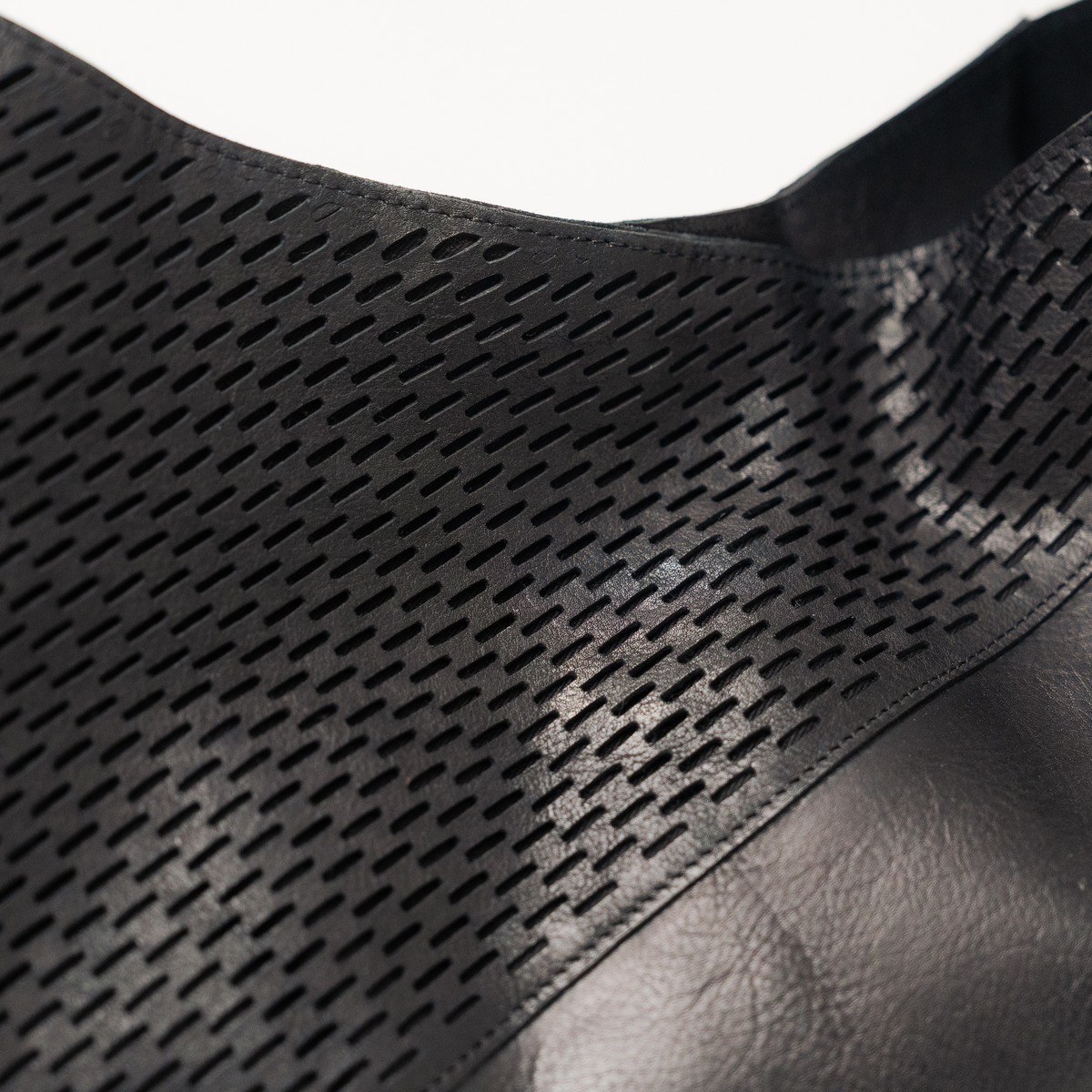 Lindsey Laser Leather Tote Bag