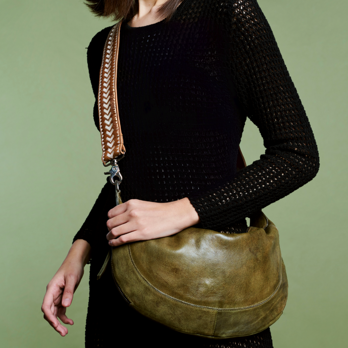 Callie Leather Sling Bag
