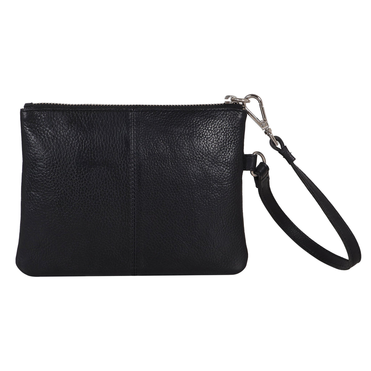 Heart Leather Zip Pouch