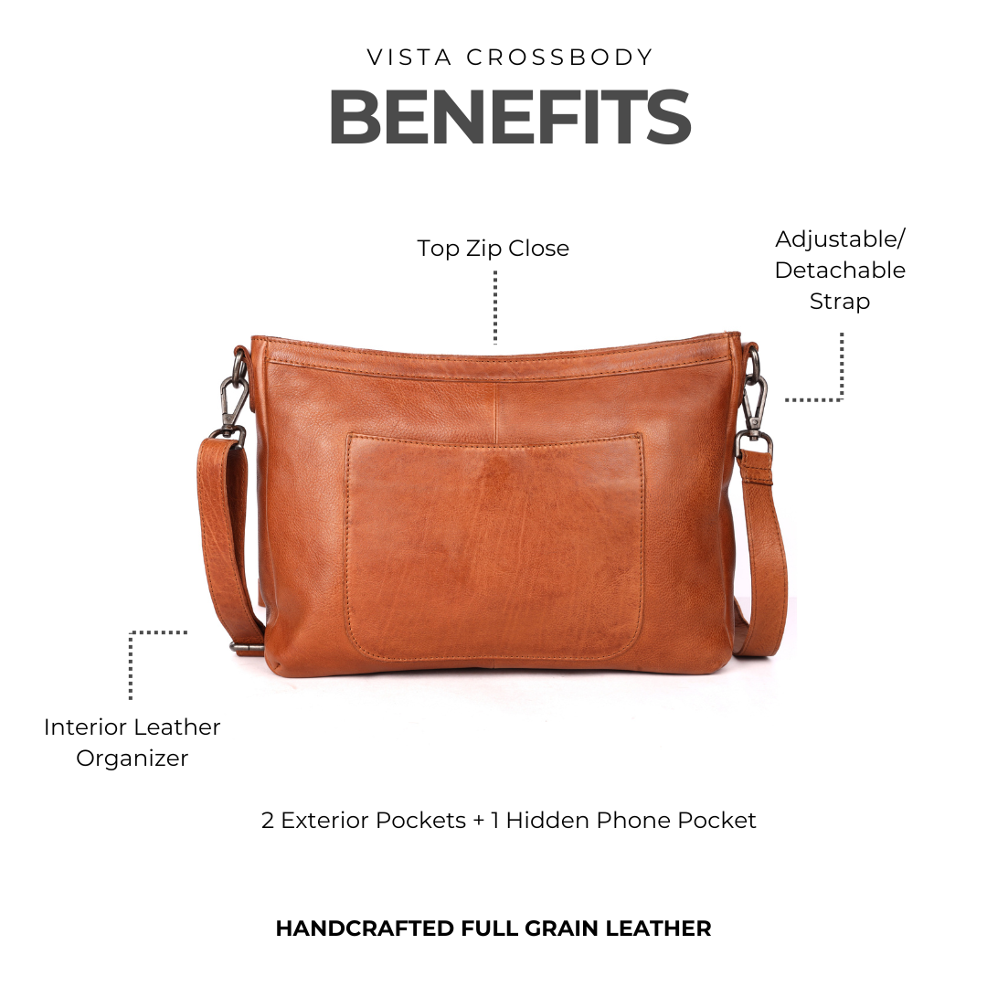 Vista Leather Crossbody Bag