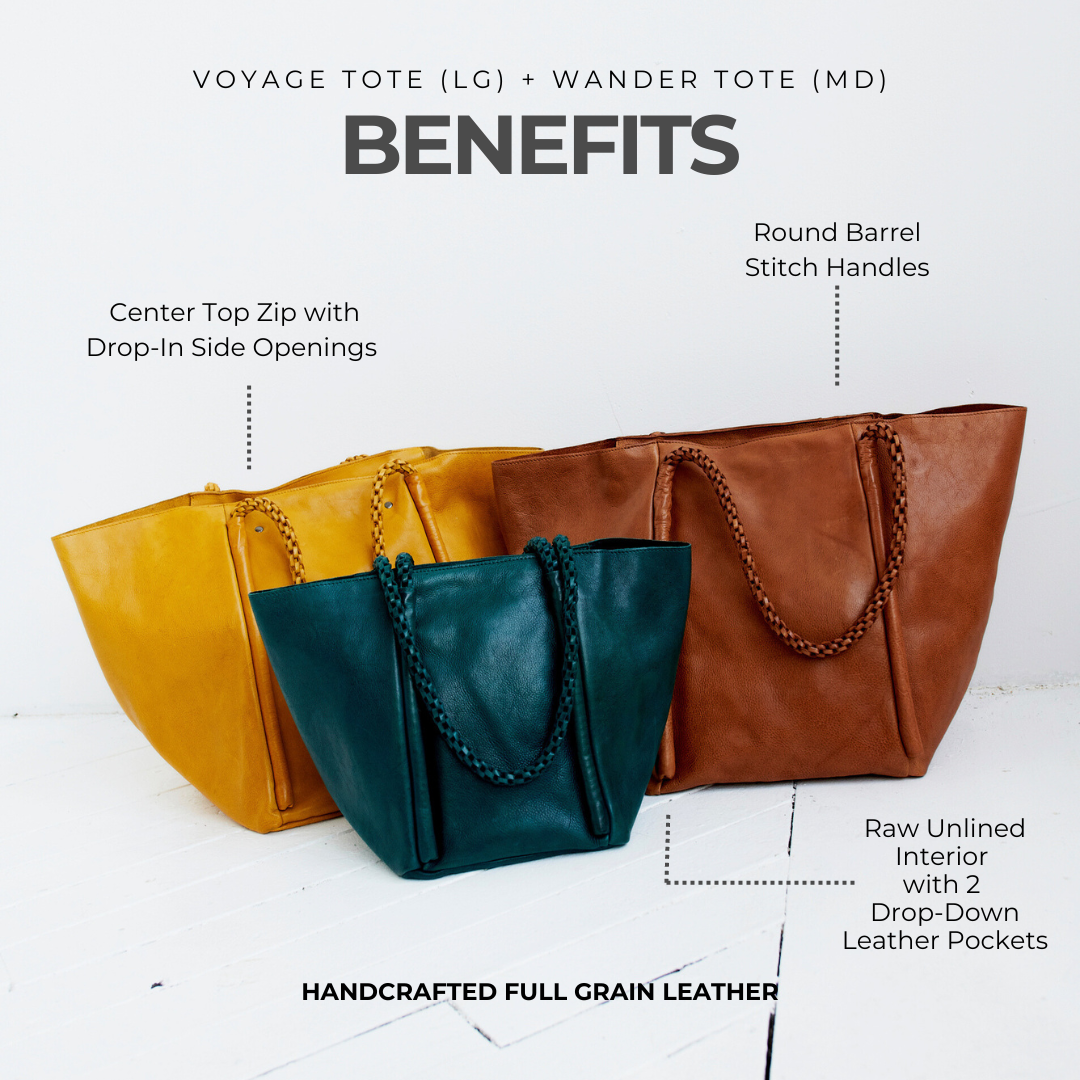 Voyage Leather Tote Bag (Lg)