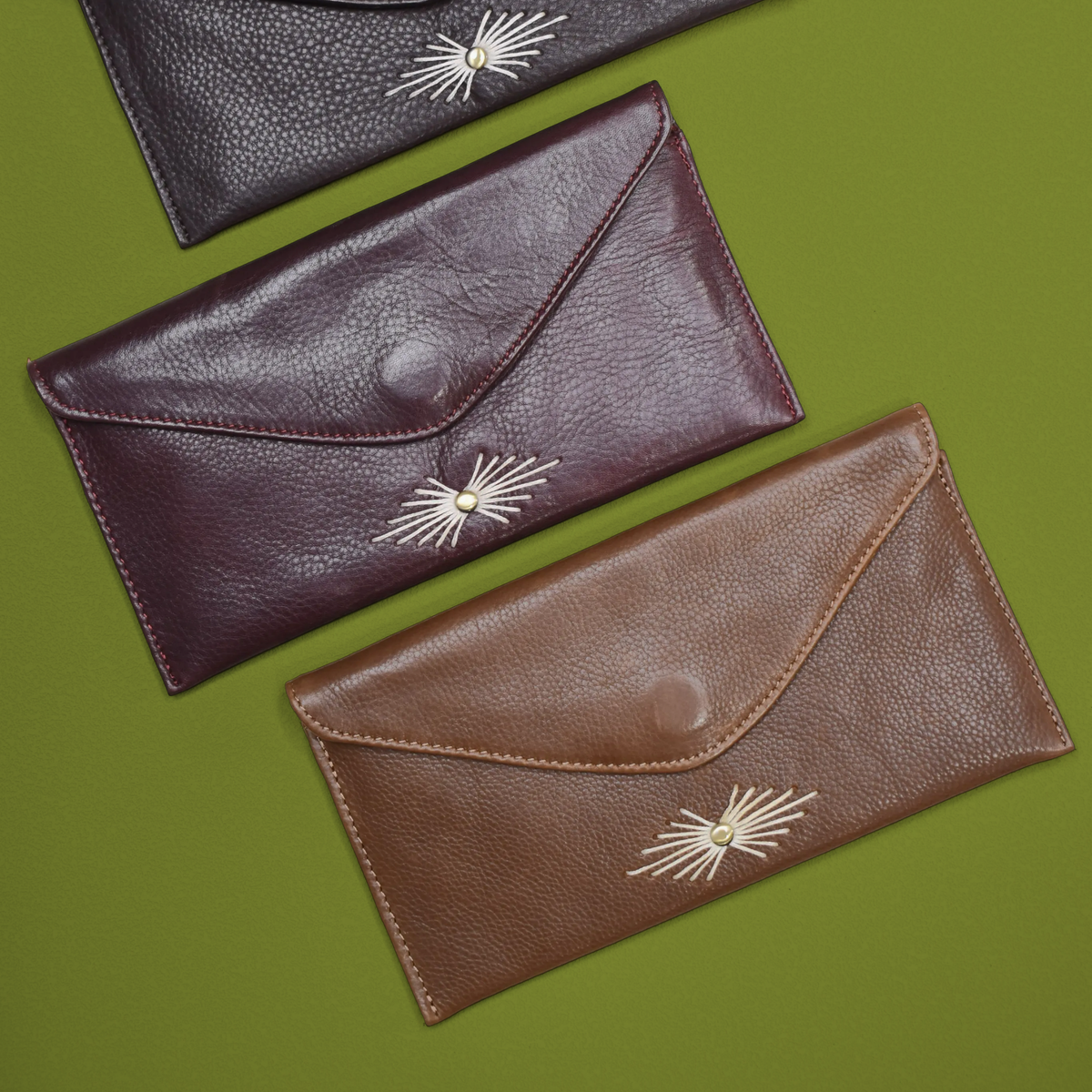 Ynez Milled Leather Wallet