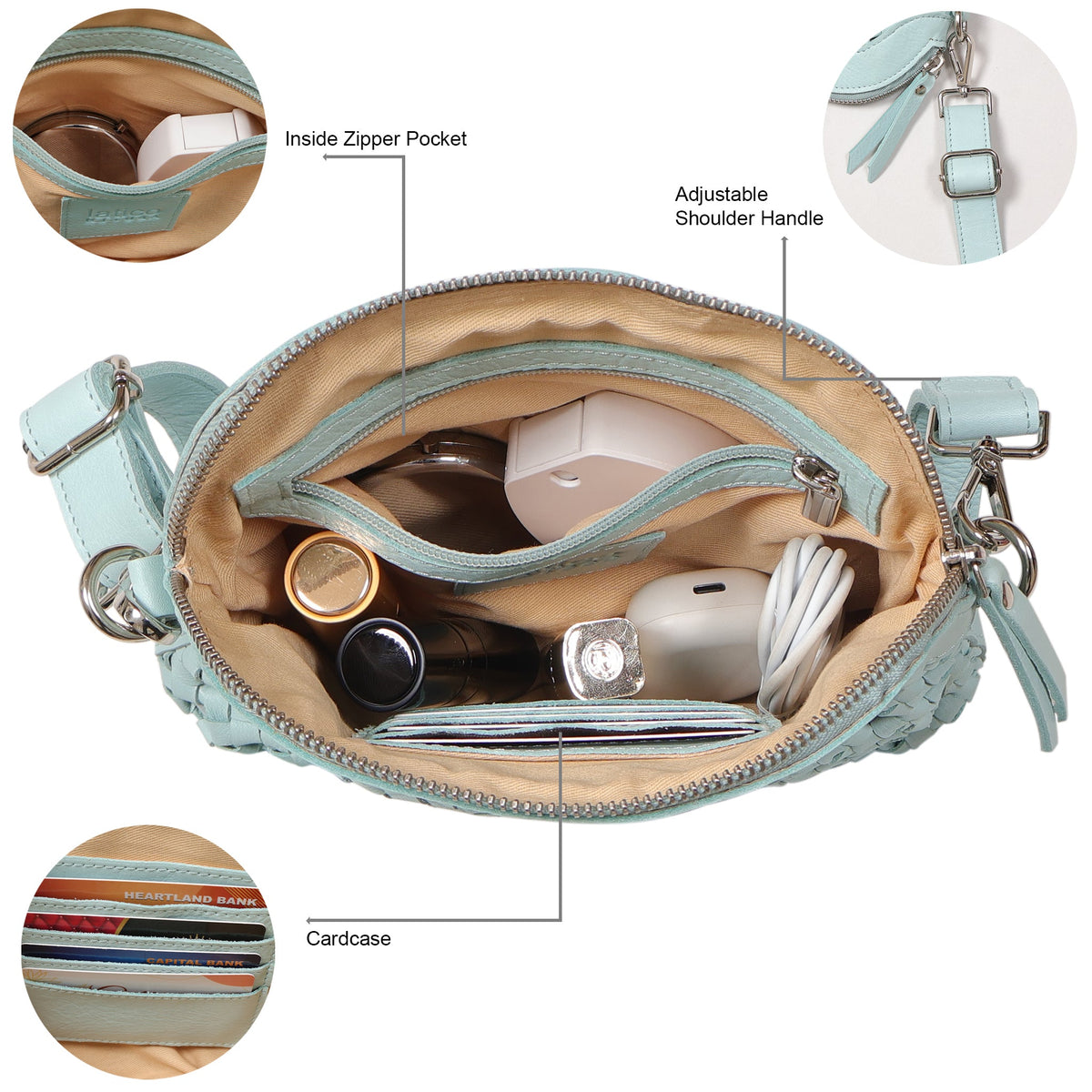 Coast Leather Crossbody Bag