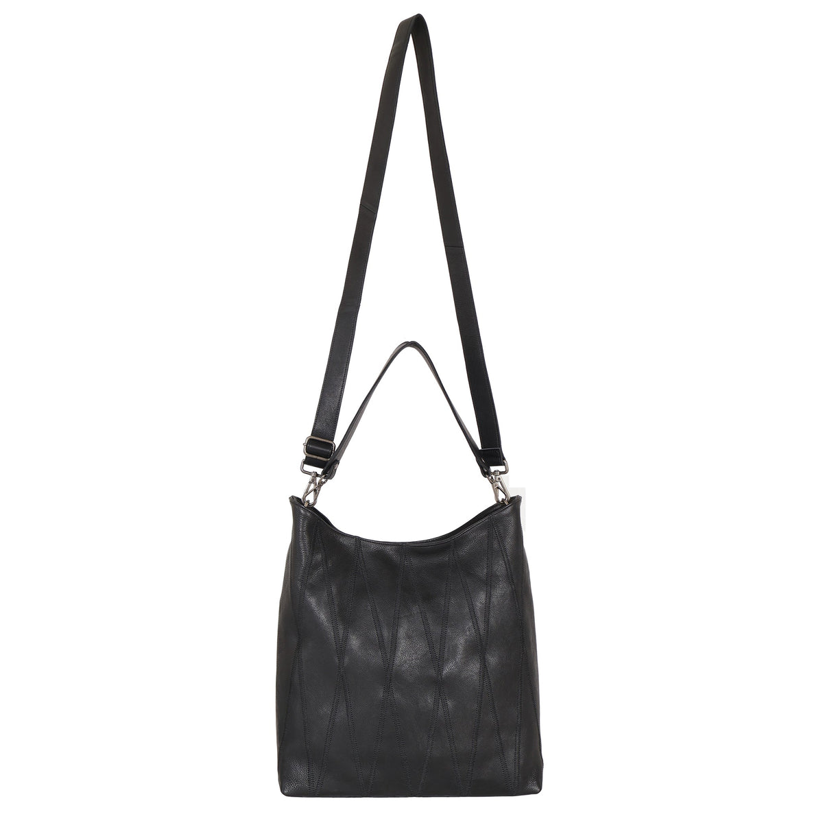 Bree Diamond Leather Shoulder Bag