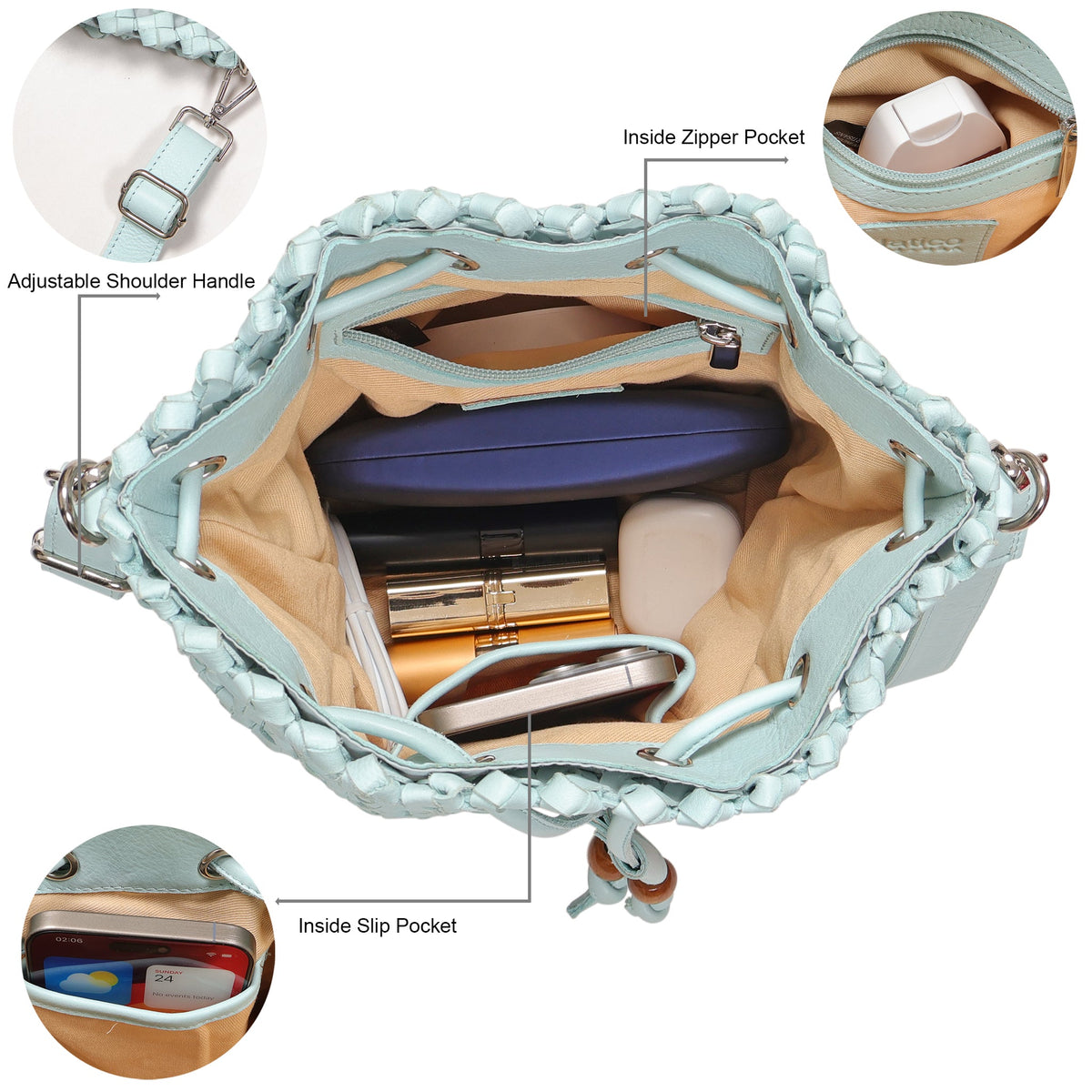 Catalina Leather Crossbody Bag